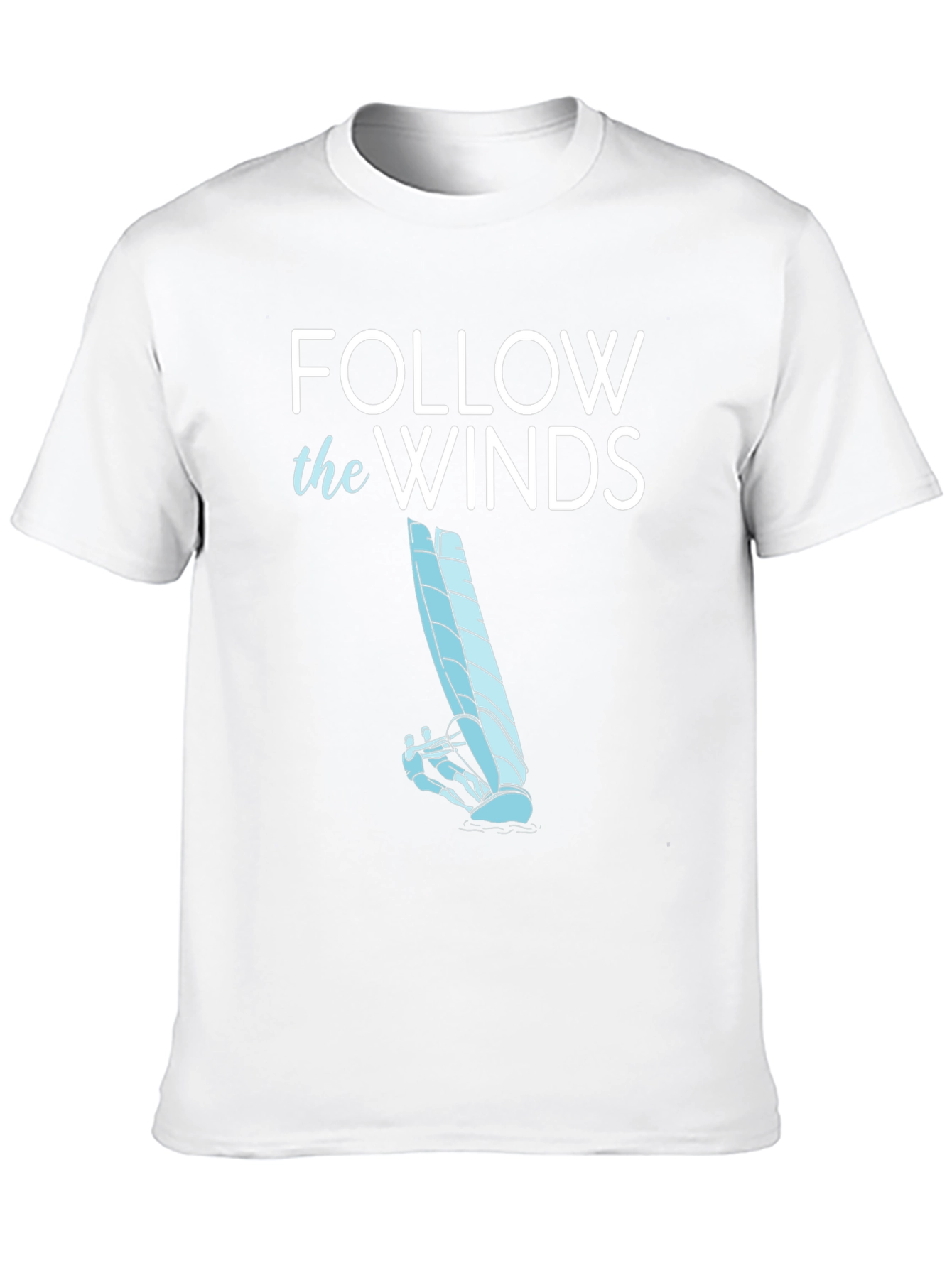 Follow the Winds Tee - Windsurfing Graphic