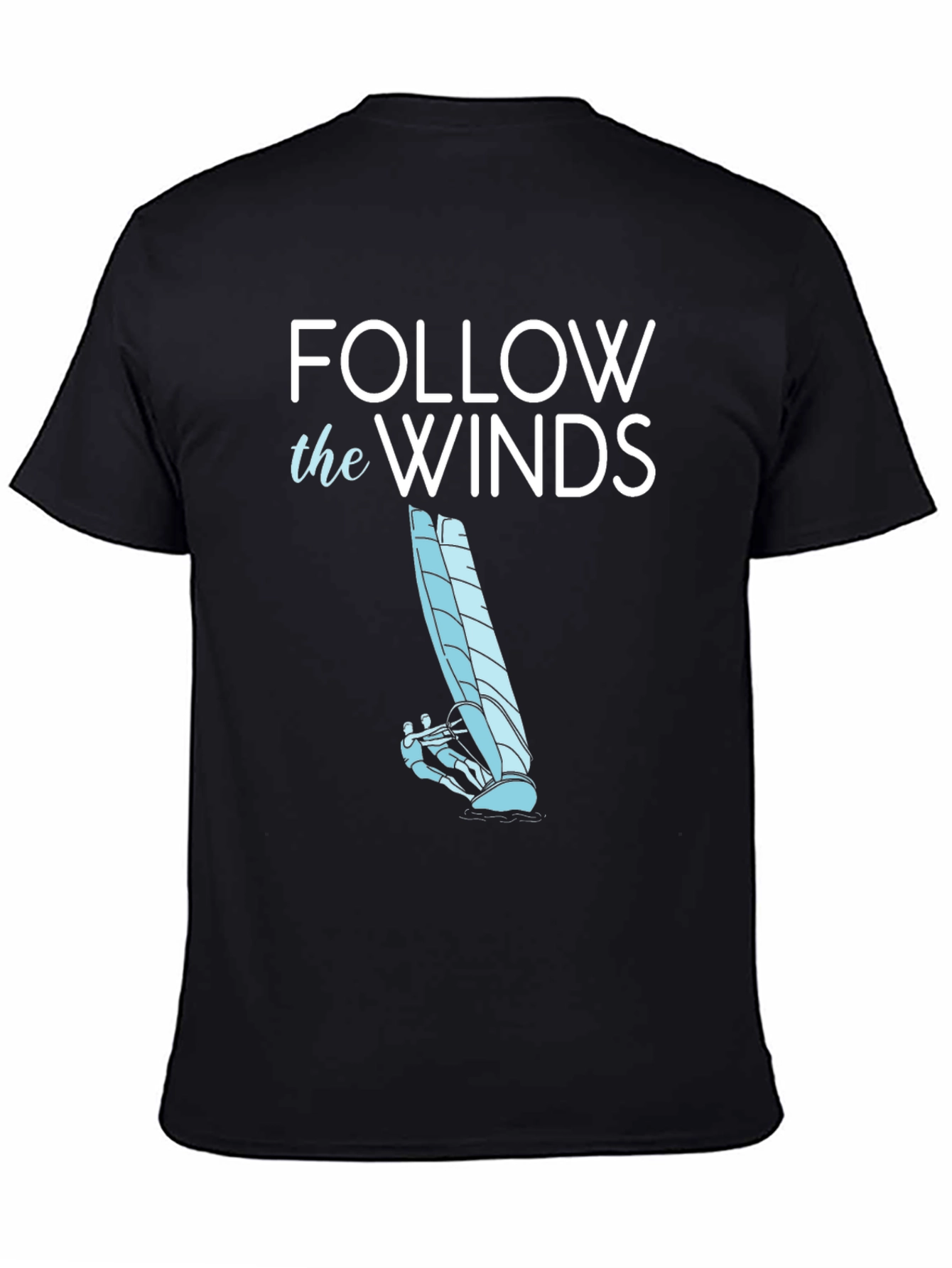 Follow the Winds Tee - Windsurfing Graphic