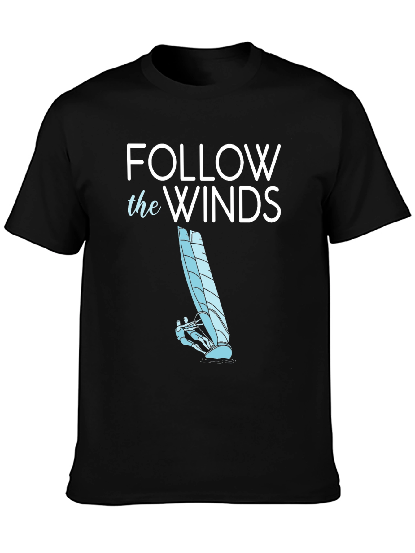 Follow the Winds Tee - Windsurfing Graphic