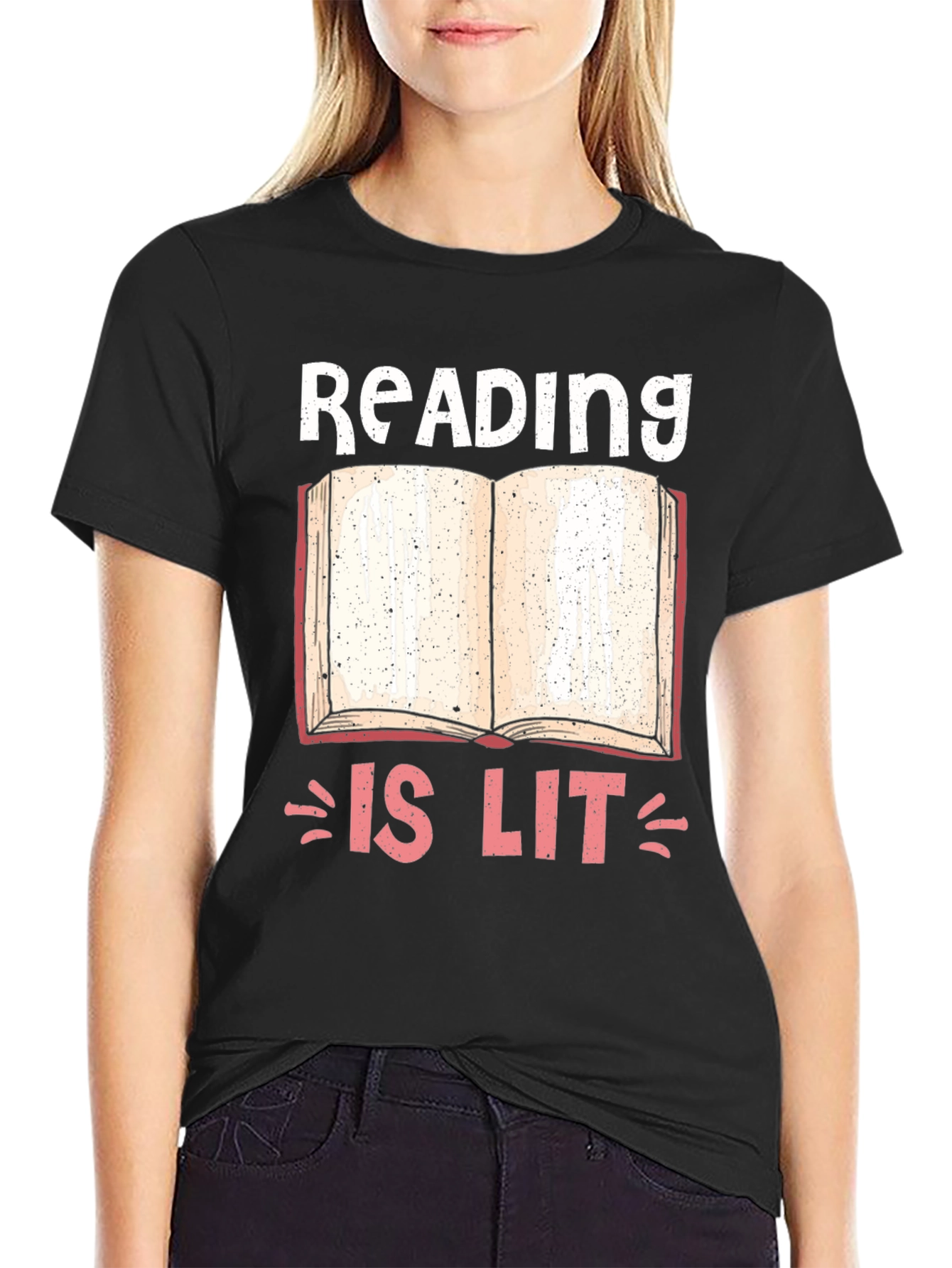 Reading is Lit Graphic Novelty T-Shirt