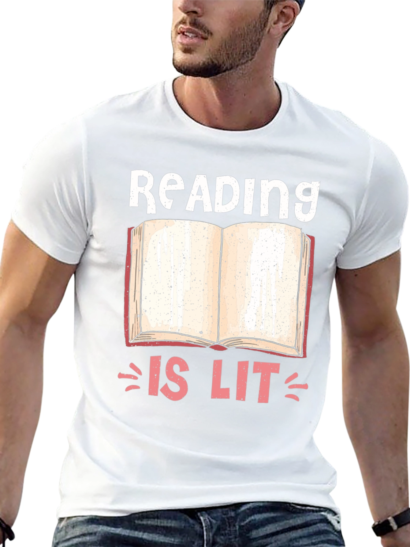 Reading is Lit Graphic Novelty T-Shirt