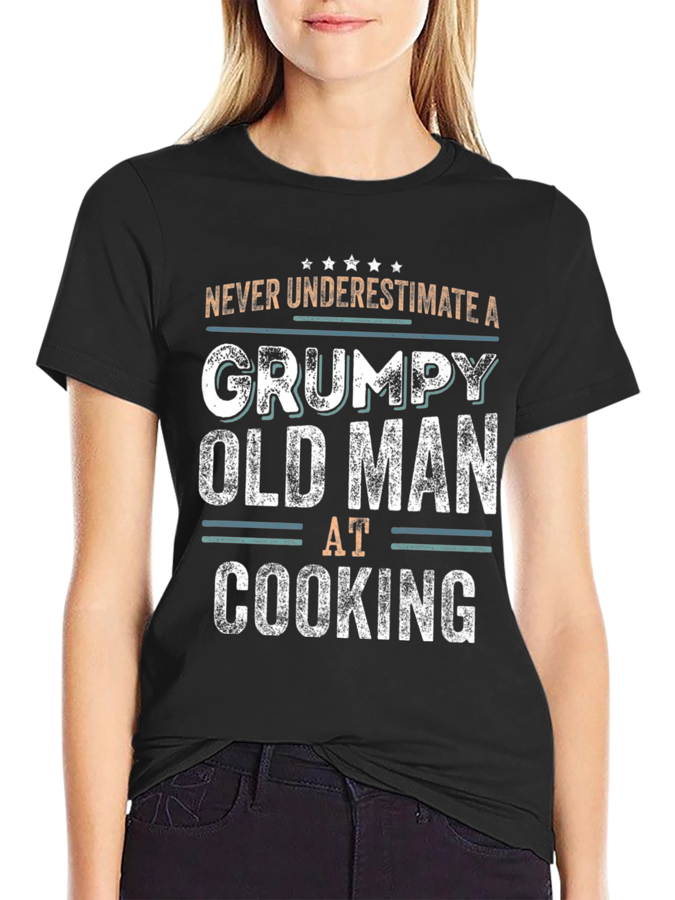 Grumpy Old Man Cooking T-Shirt - Funny Chef Gift