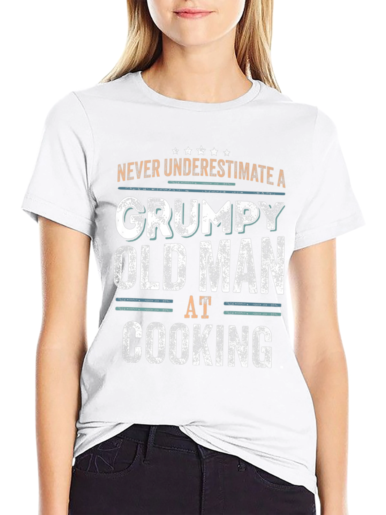 Grumpy Old Man Cooking T-Shirt - Funny Chef Gift