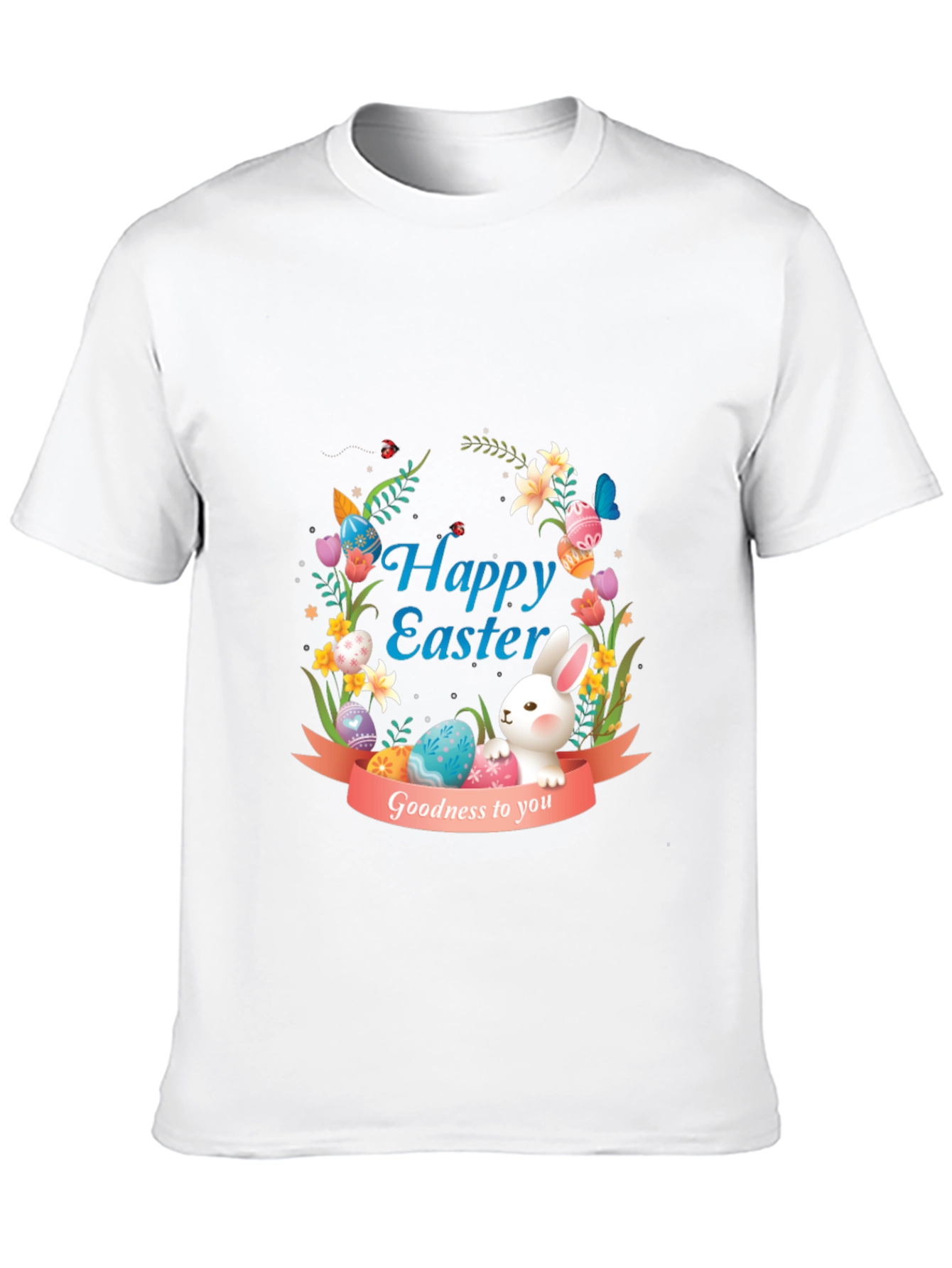 Happy Easter Bunny Graphic Tee - Holiday Apparel