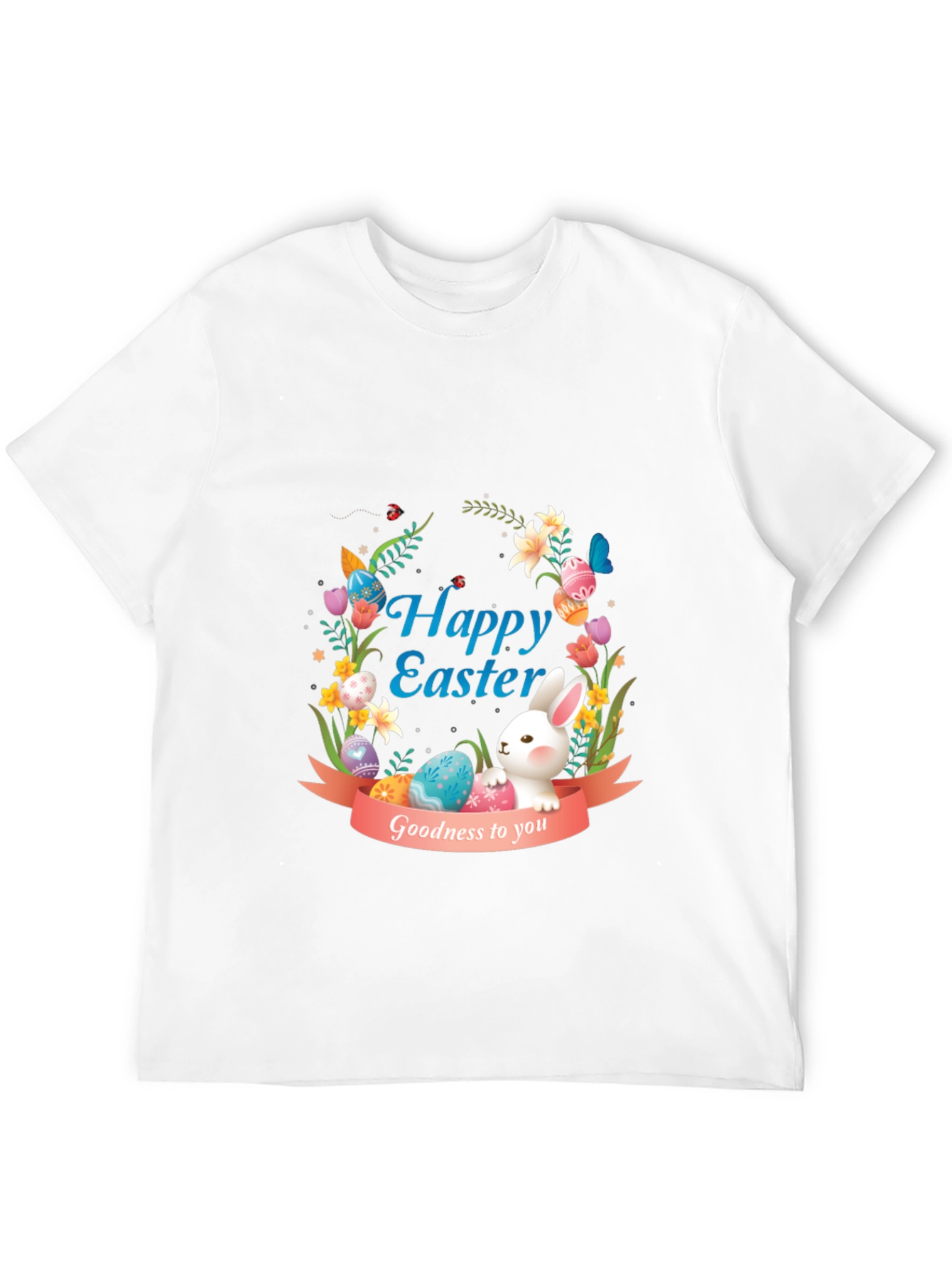 Happy Easter Bunny Graphic Tee - Holiday Apparel