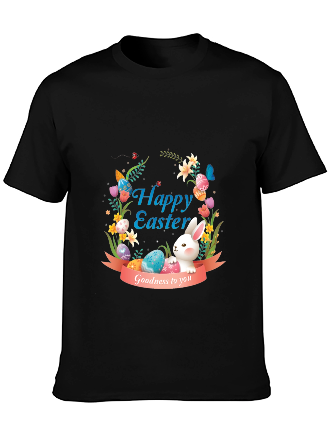 Happy Easter Bunny Graphic Tee - Holiday Apparel