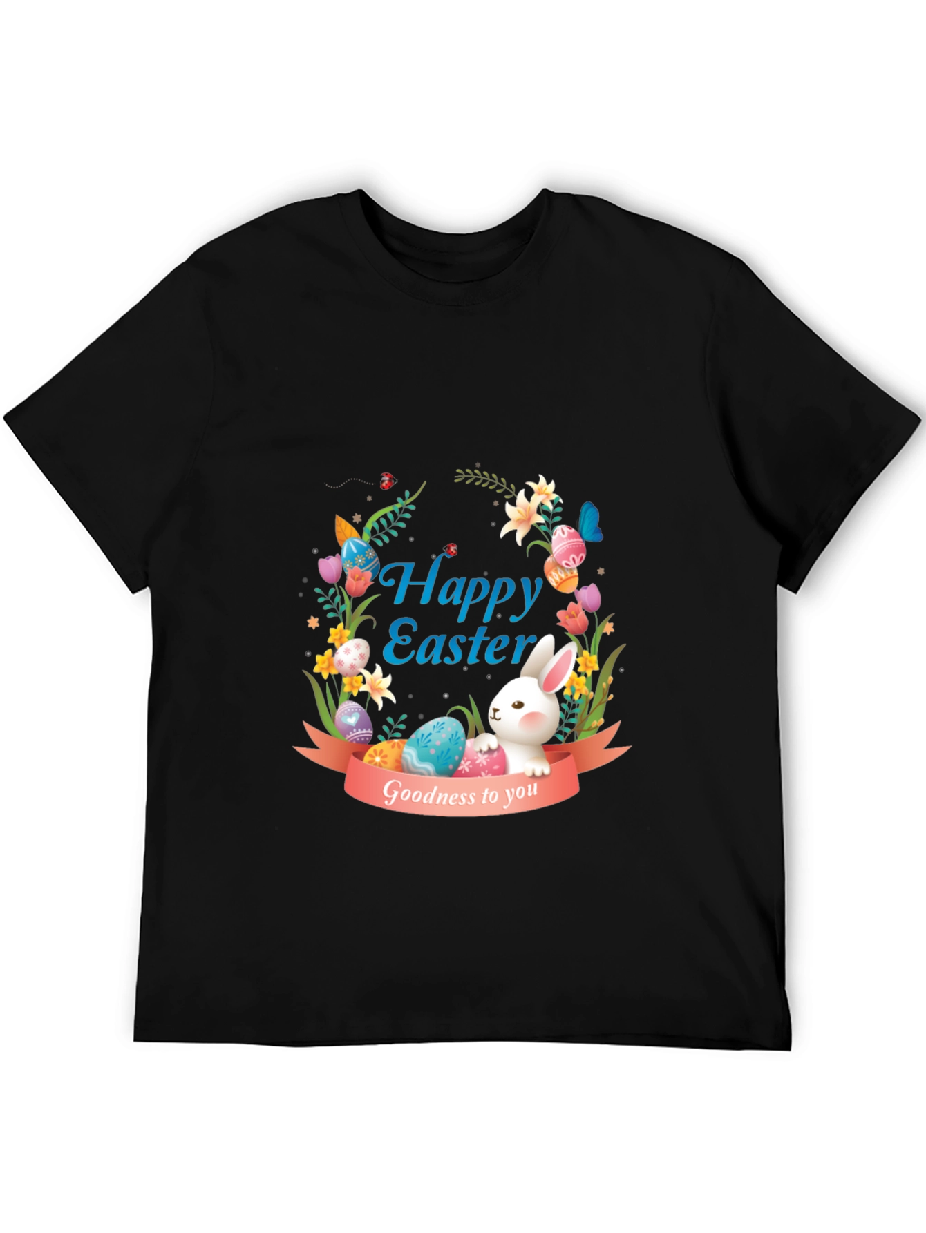 Happy Easter Bunny Graphic Tee - Holiday Apparel
