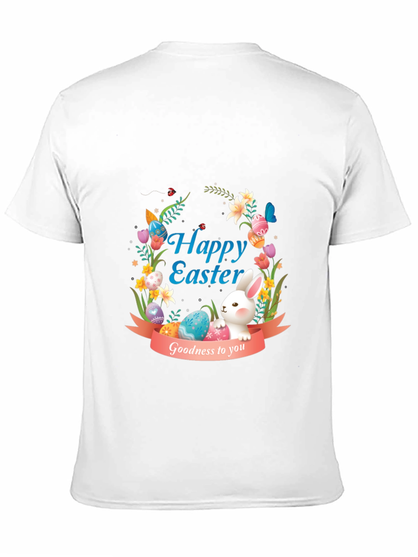 Happy Easter Bunny Graphic Tee - Holiday Apparel