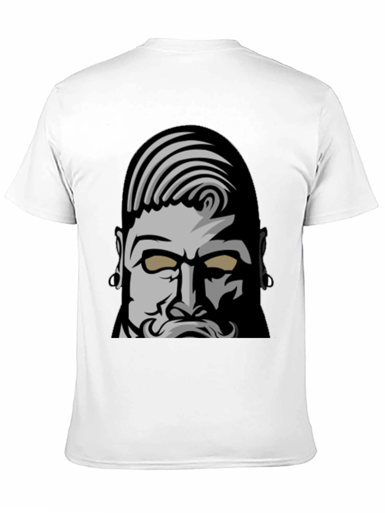Bold Graphic Tee: Bearded Man Design