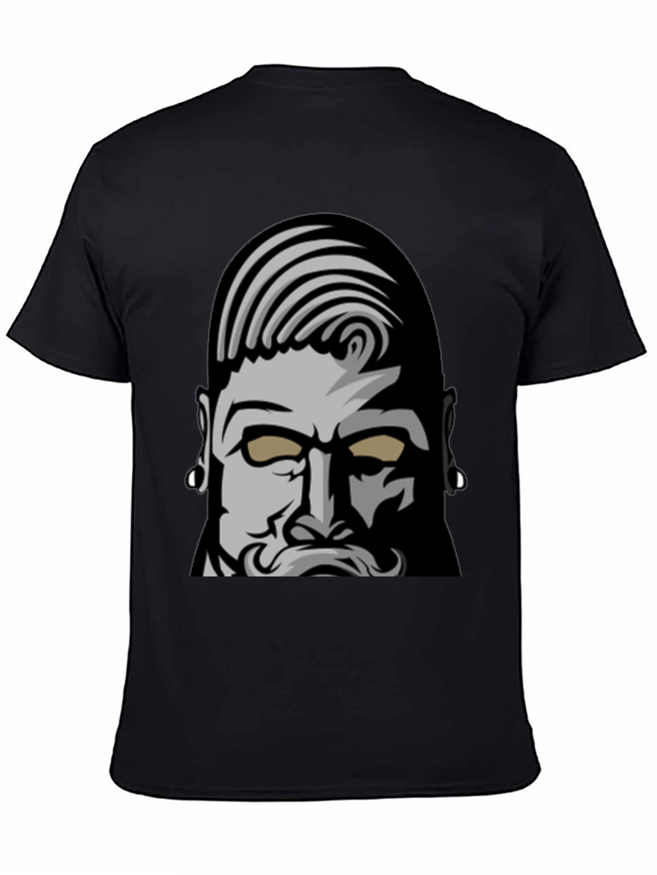 Bold Graphic Tee: Bearded Man Design