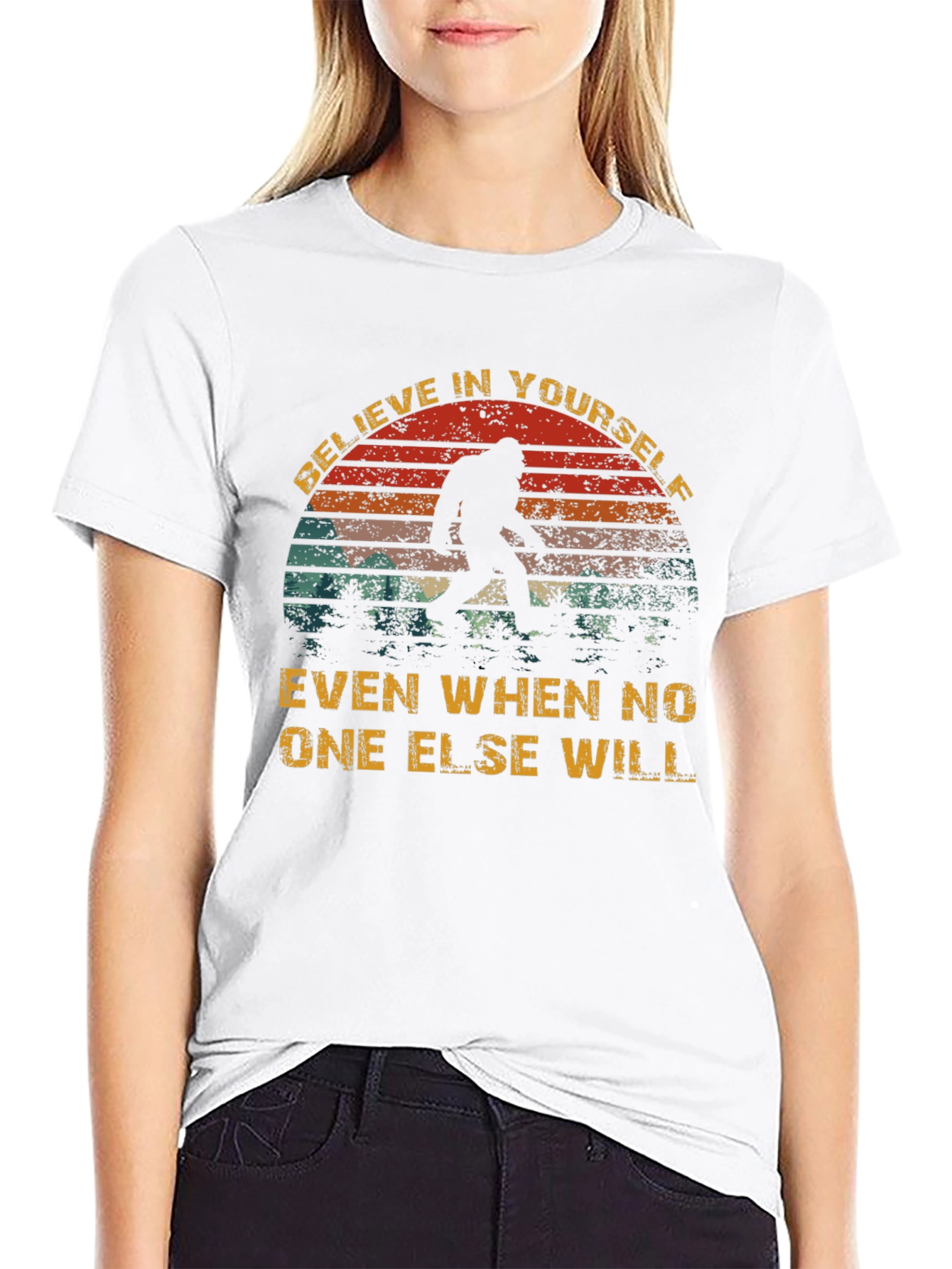 Believe Bigfoot T-Shirt - Funny Cryptozoology Tee