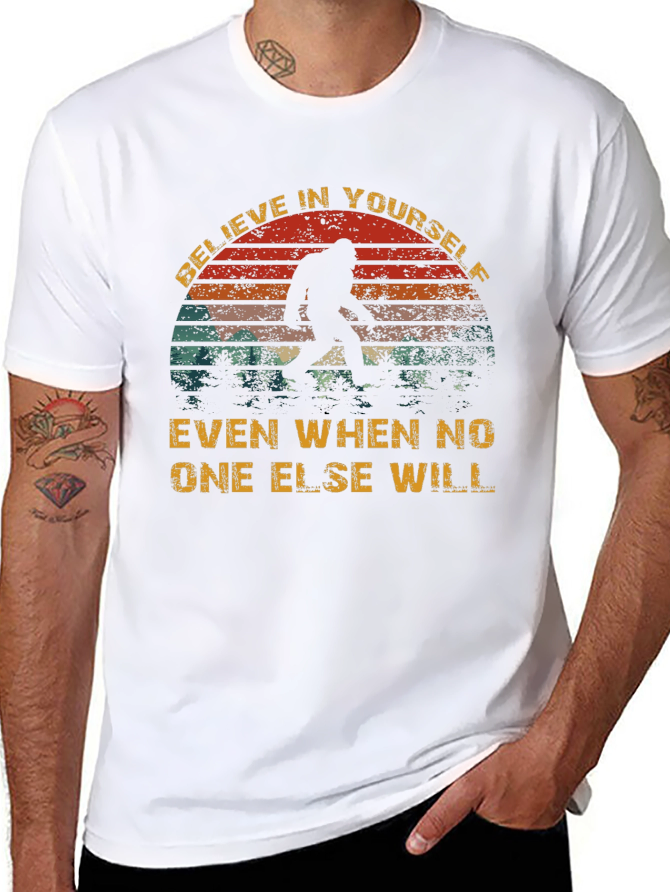 Believe Bigfoot T-Shirt - Funny Cryptozoology Tee