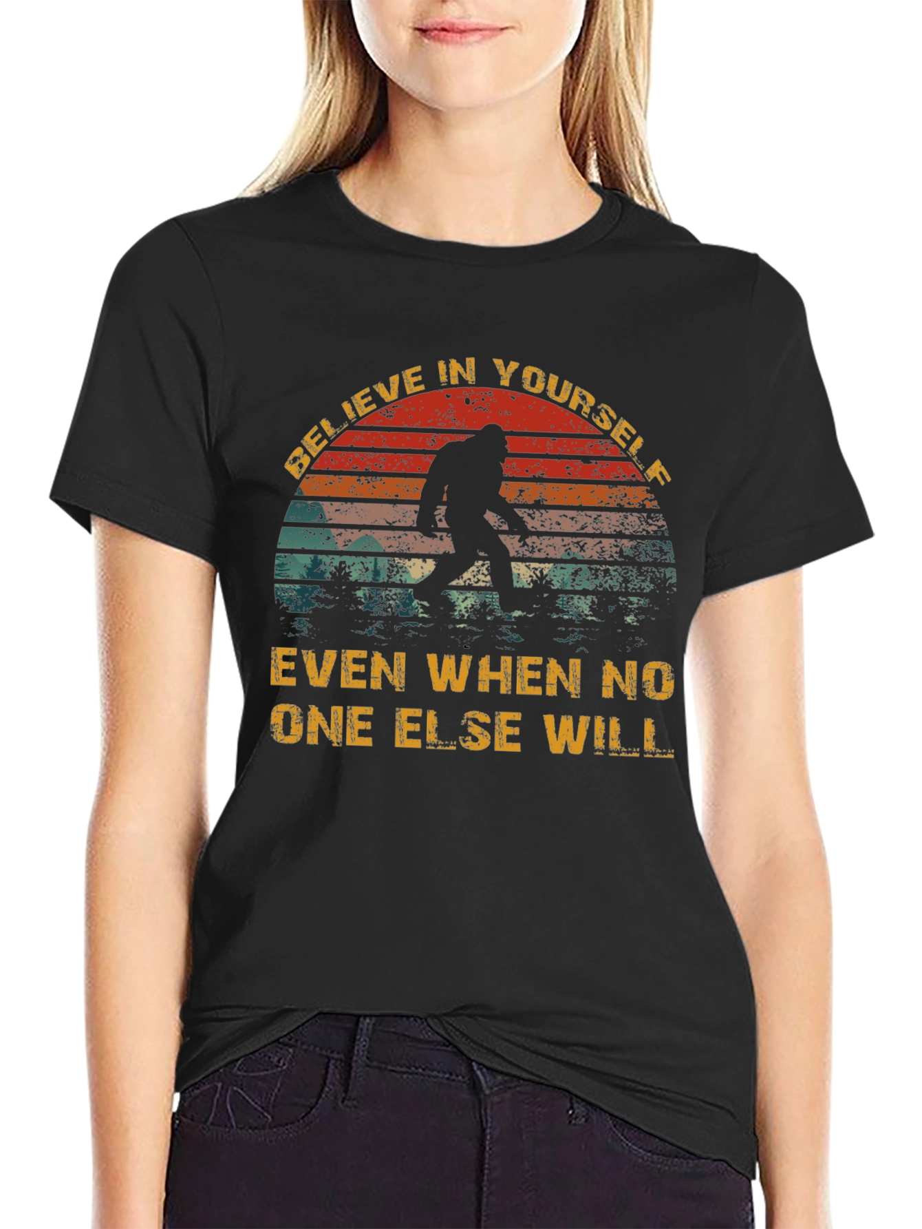 Believe Bigfoot T-Shirt - Funny Cryptozoology Tee