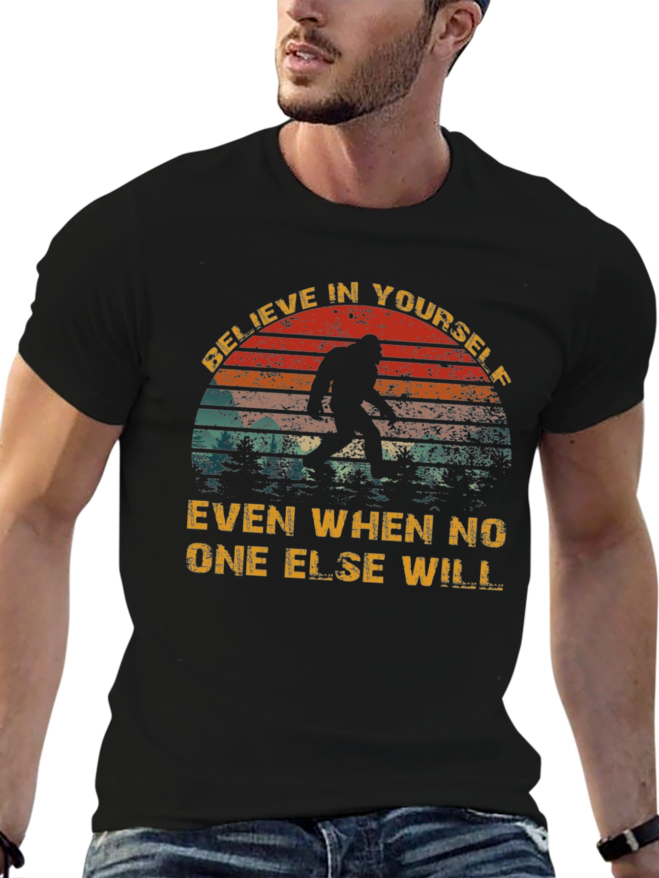Believe Bigfoot T-Shirt - Funny Cryptozoology Tee
