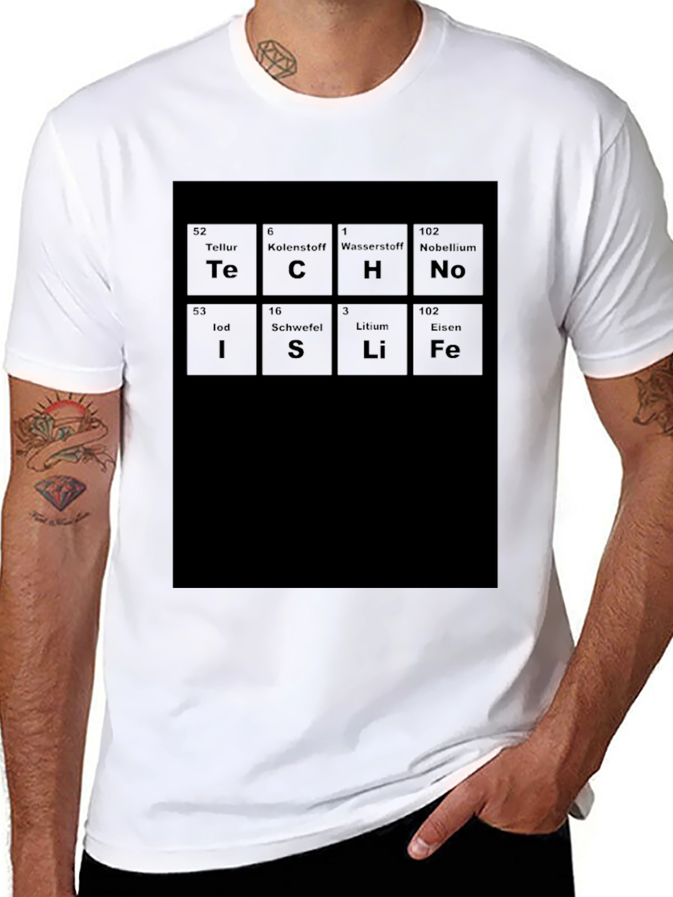 Tech is Life Periodic Table T-Shirt