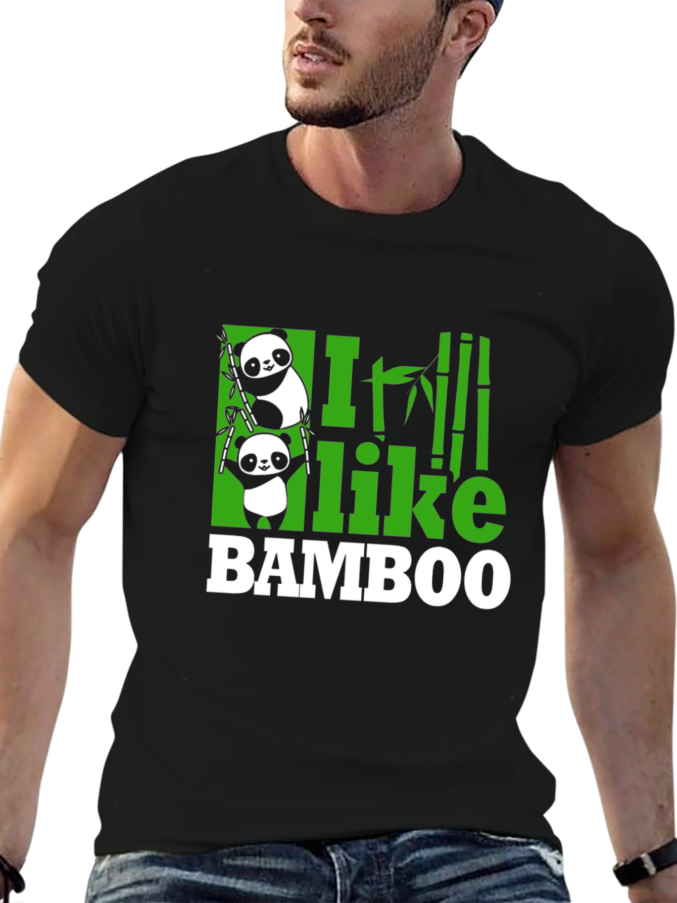 Panda Bamboo Graphic Tee - Fun & Stylish