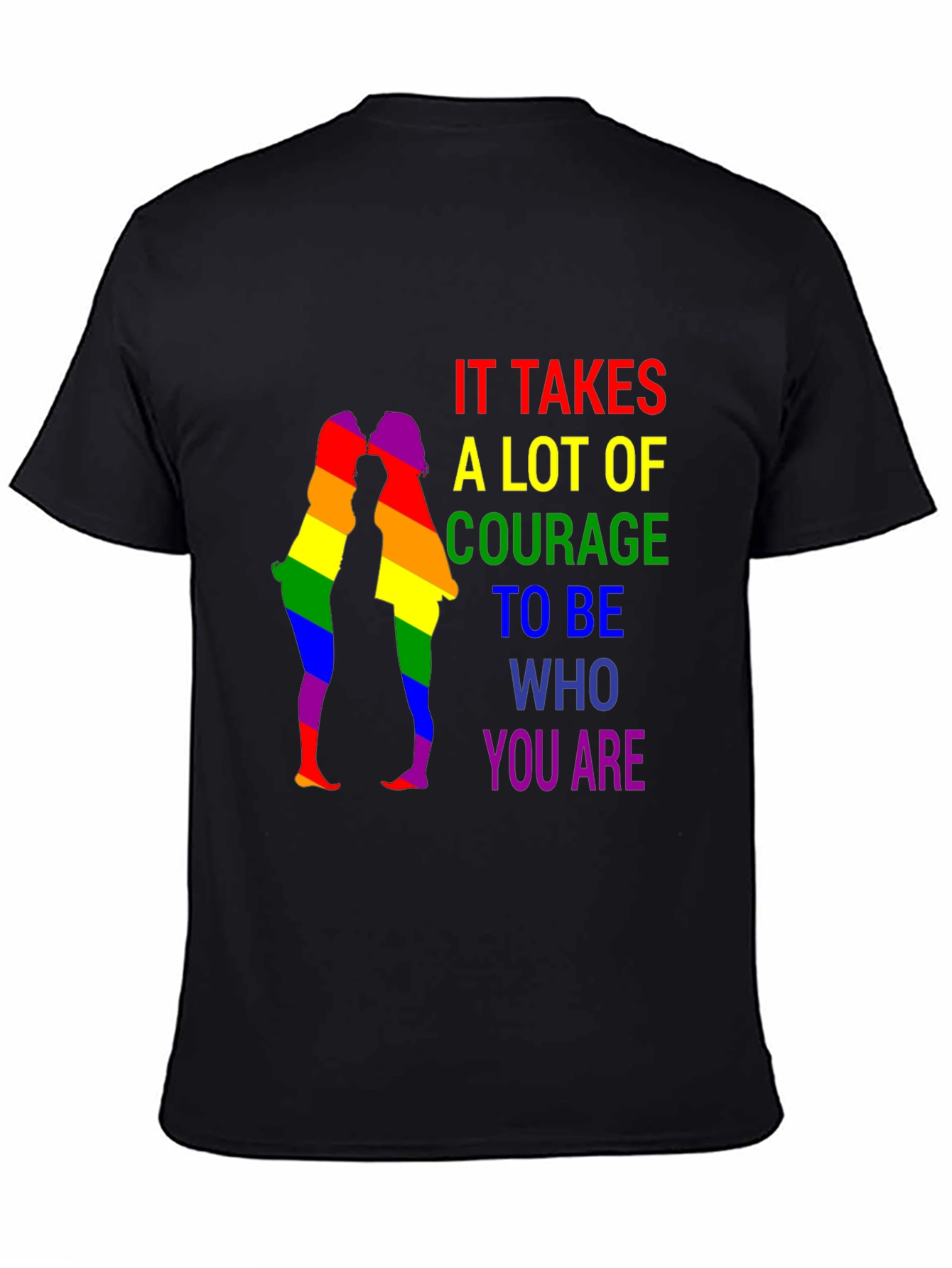 LGBTQ+ Pride T-Shirt - Courage to Be You