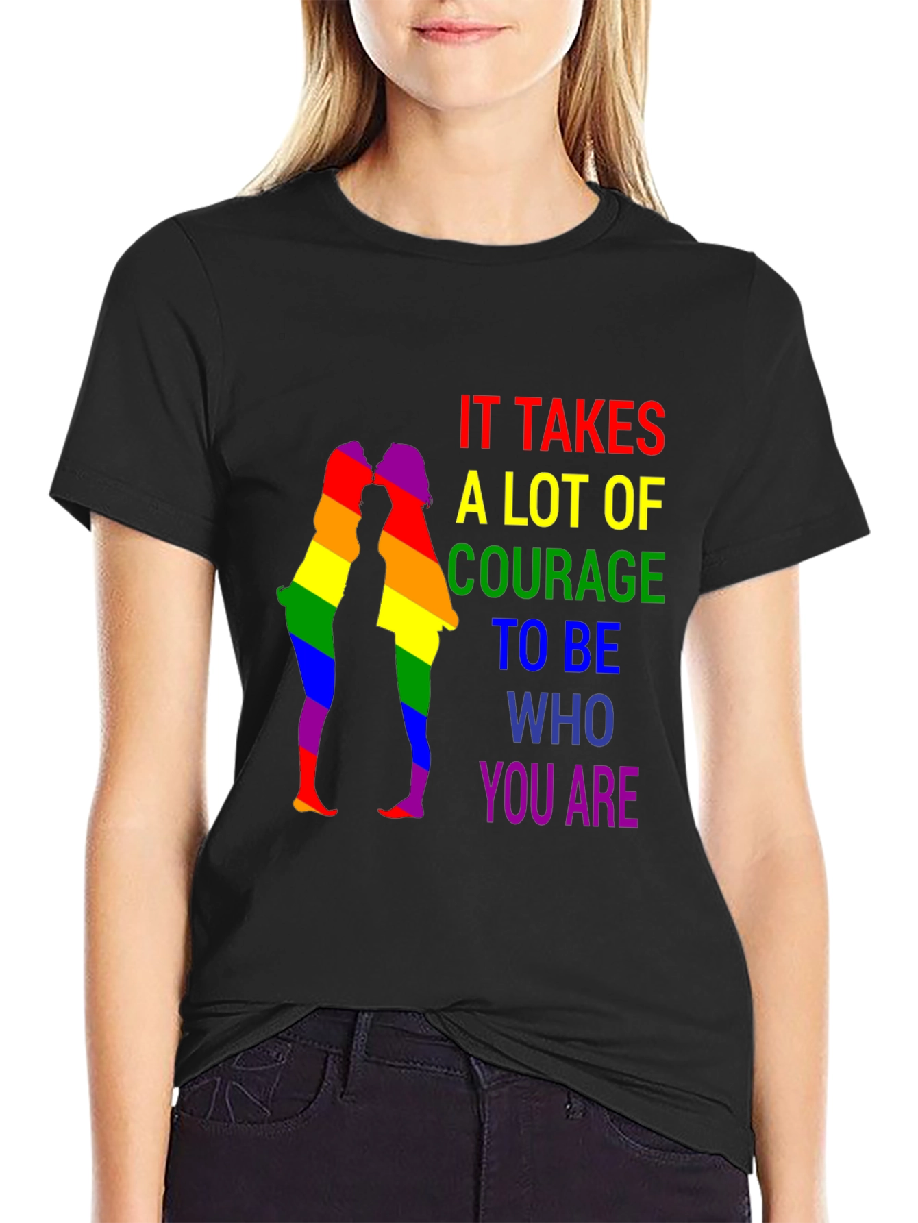 LGBTQ+ Pride T-Shirt - Courage to Be You