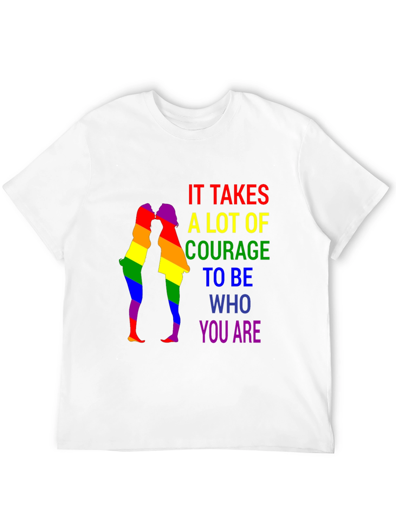 LGBTQ+ Pride T-Shirt - Courage to Be You