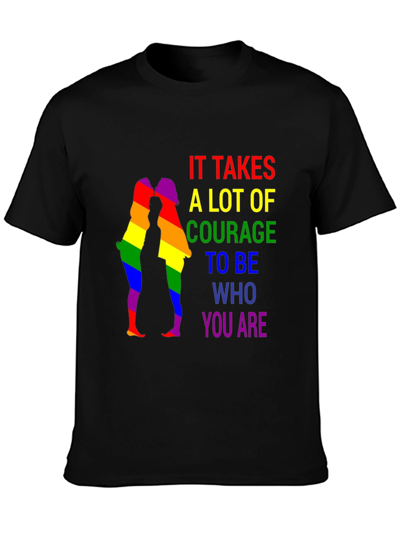 LGBTQ+ Pride T-Shirt - Courage to Be You
