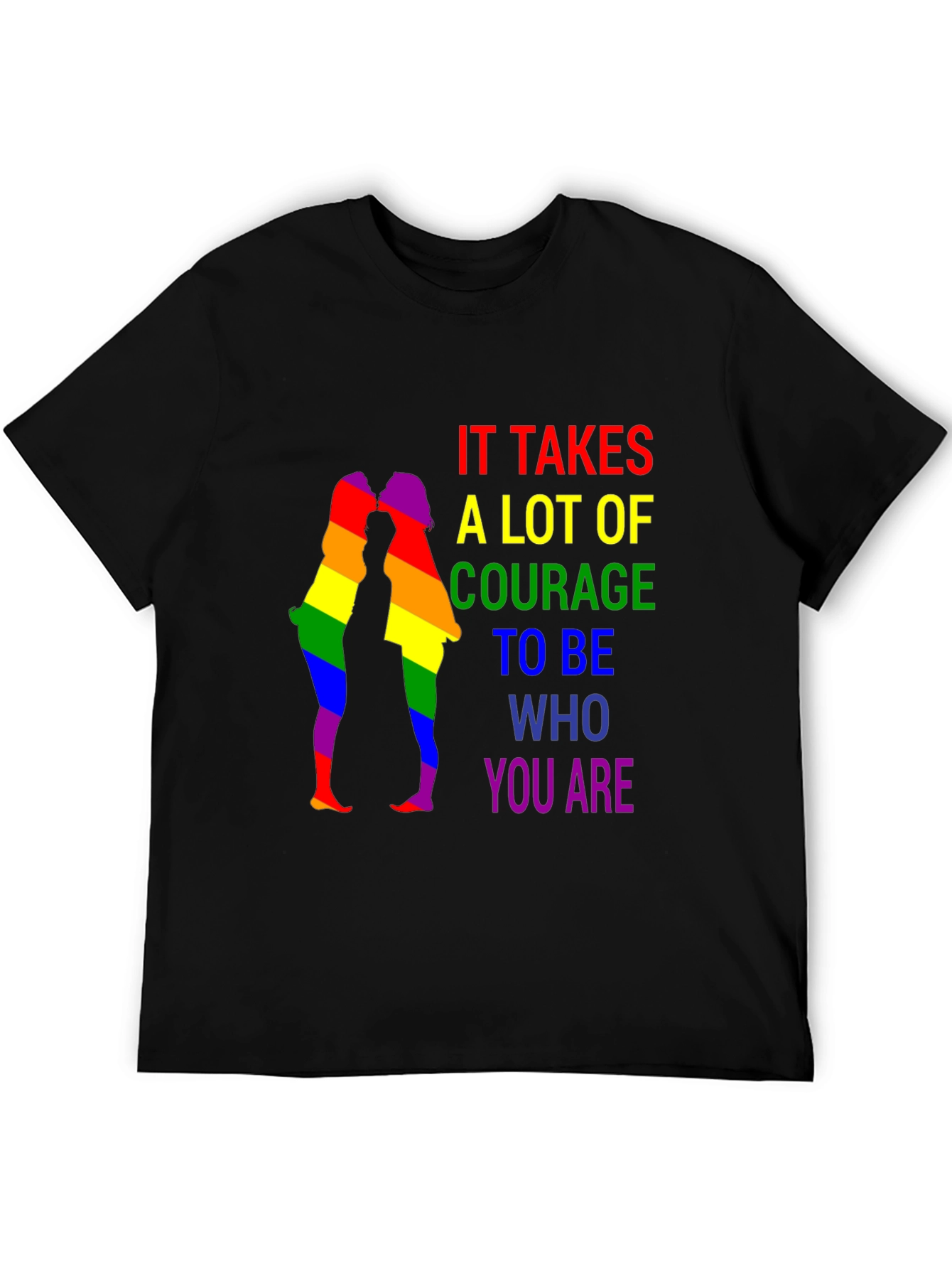 LGBTQ+ Pride T-Shirt - Courage to Be You