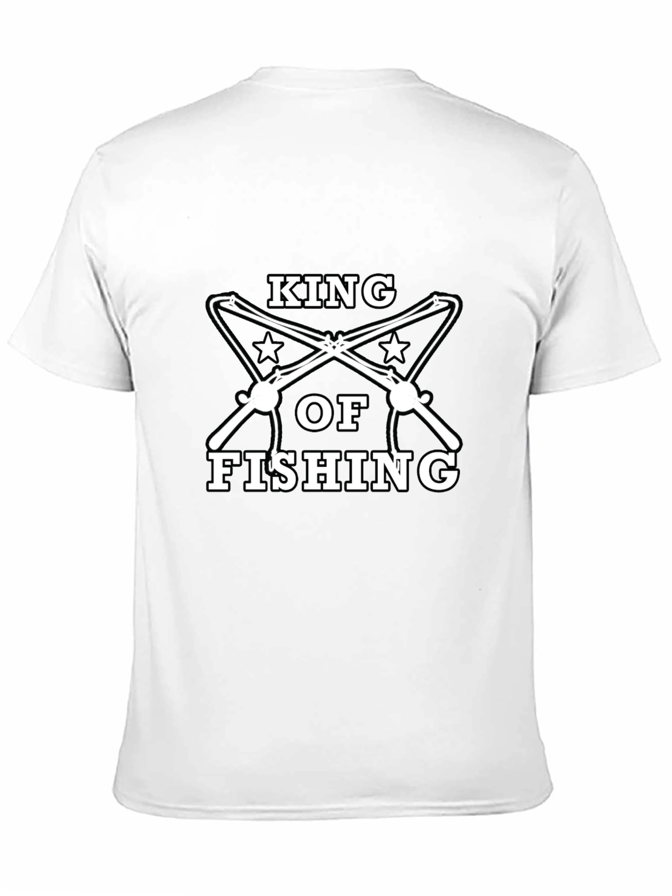 King of Fishing Black Graphic Tee