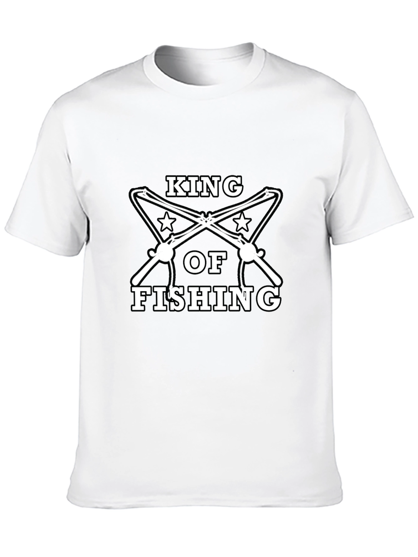 King of Fishing Black Graphic Tee
