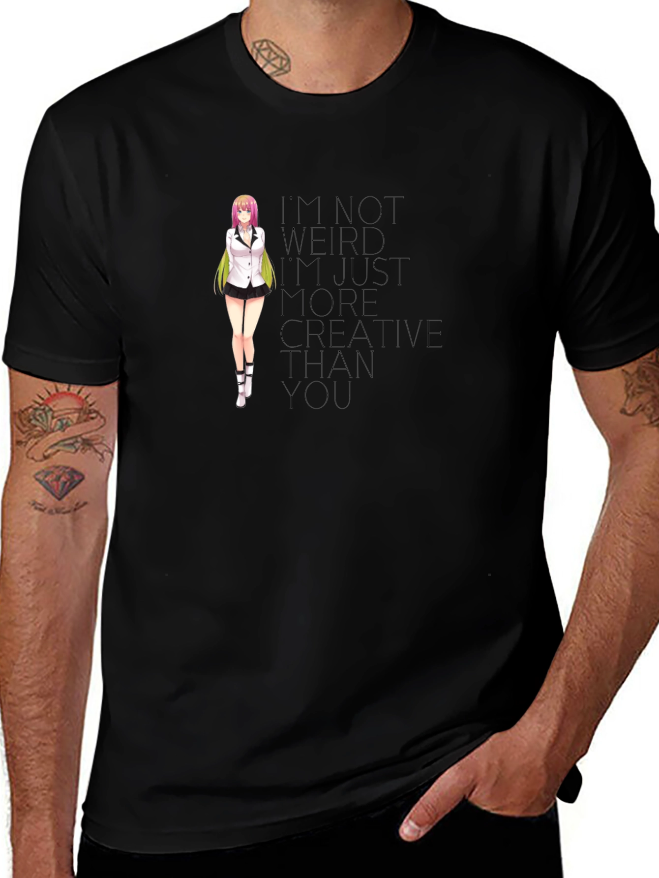 Anime Girl T-Shirt - Creative Quote Tee
