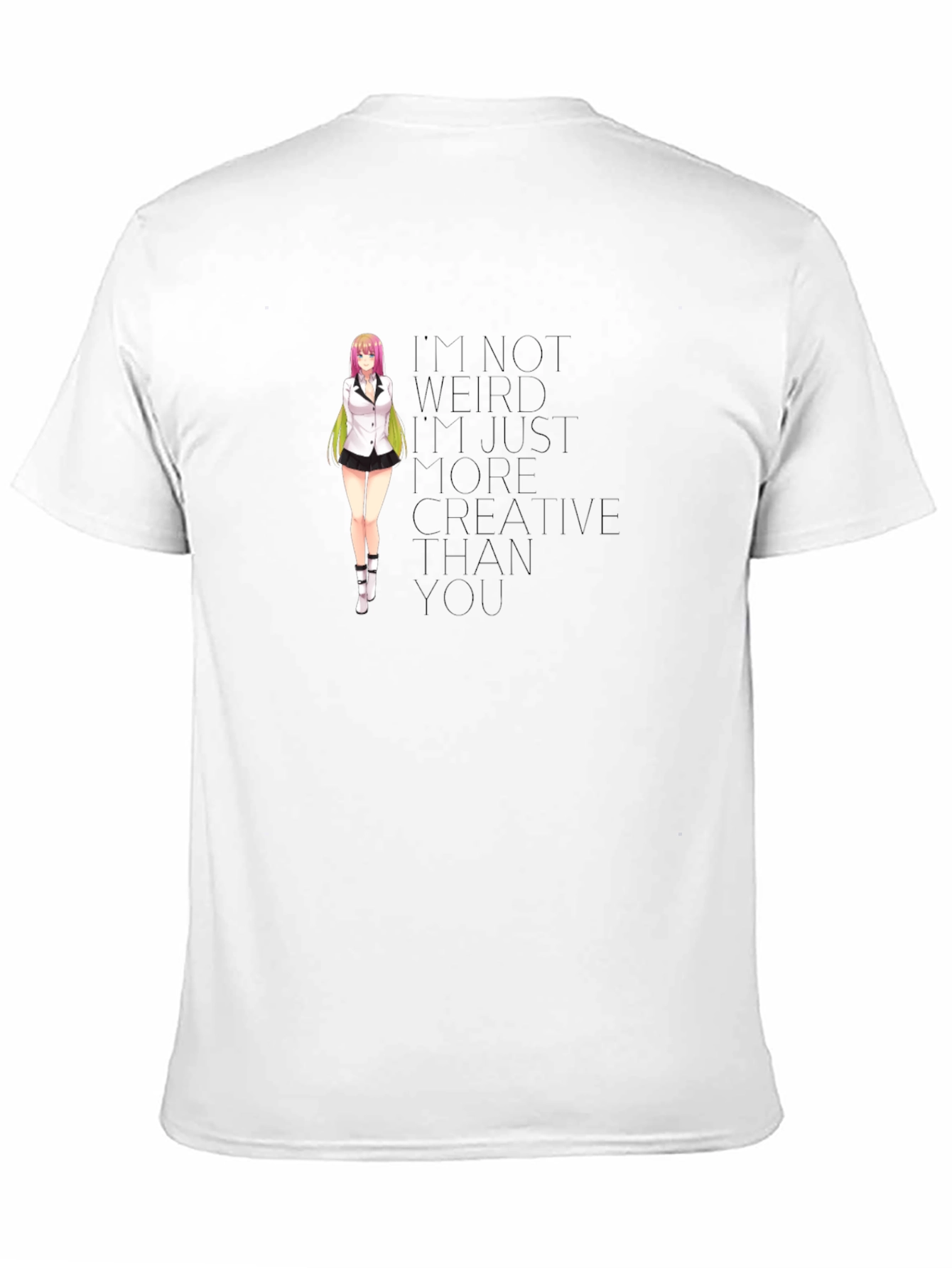 Anime Girl T-Shirt - Creative Quote Tee