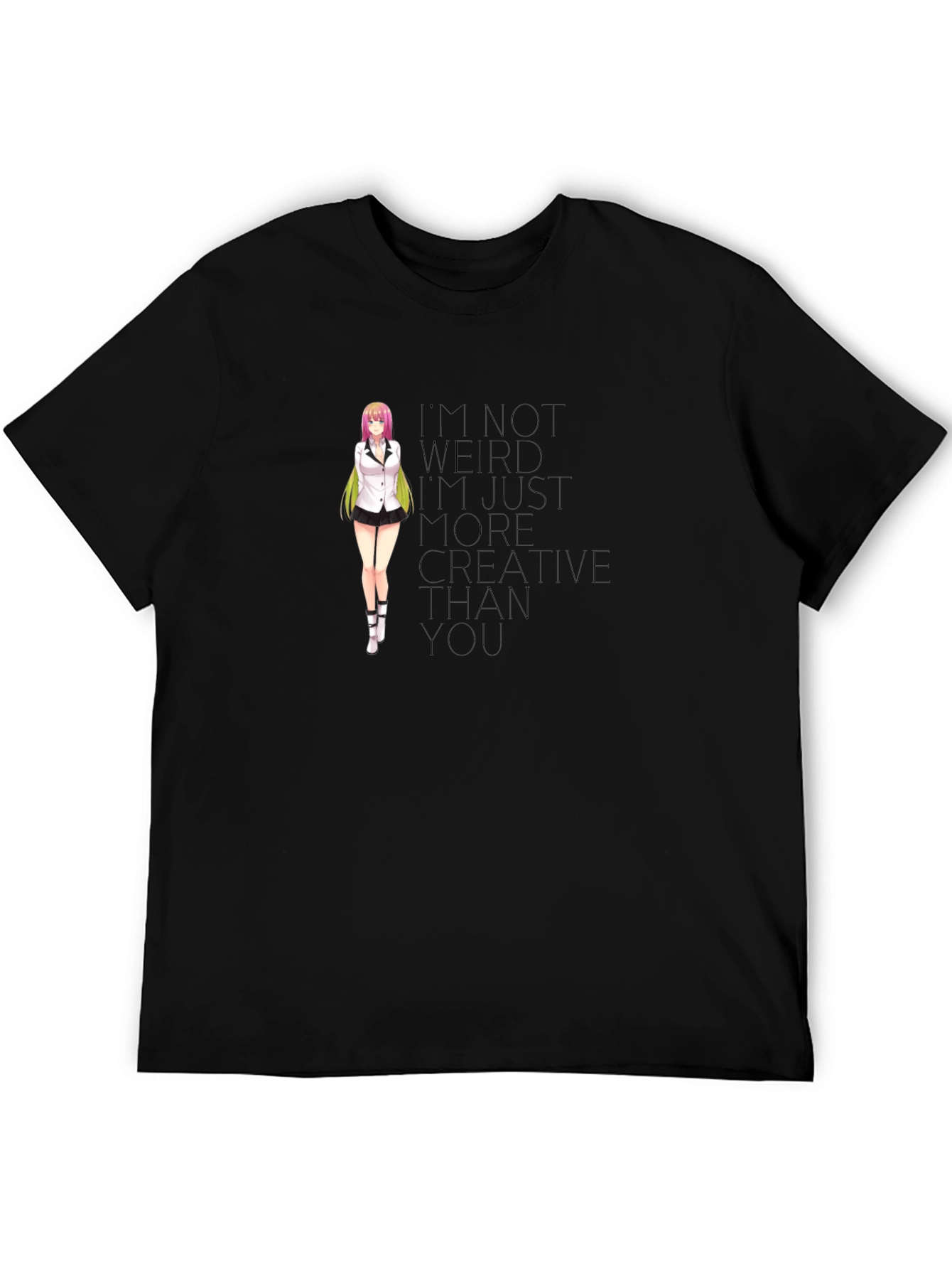 Anime Girl T-Shirt - Creative Quote Tee