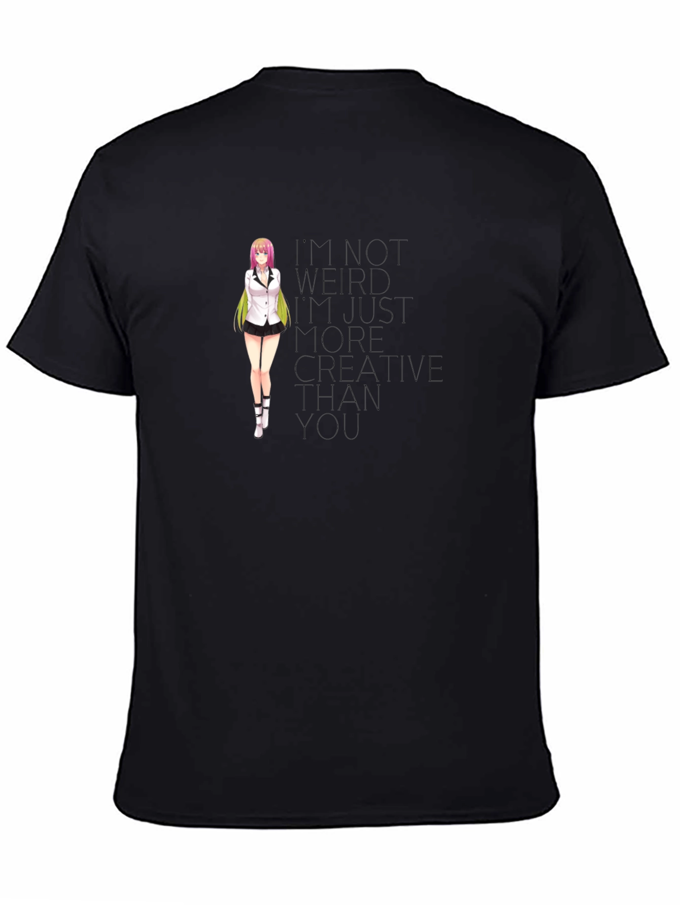 Anime Girl T-Shirt - Creative Quote Tee