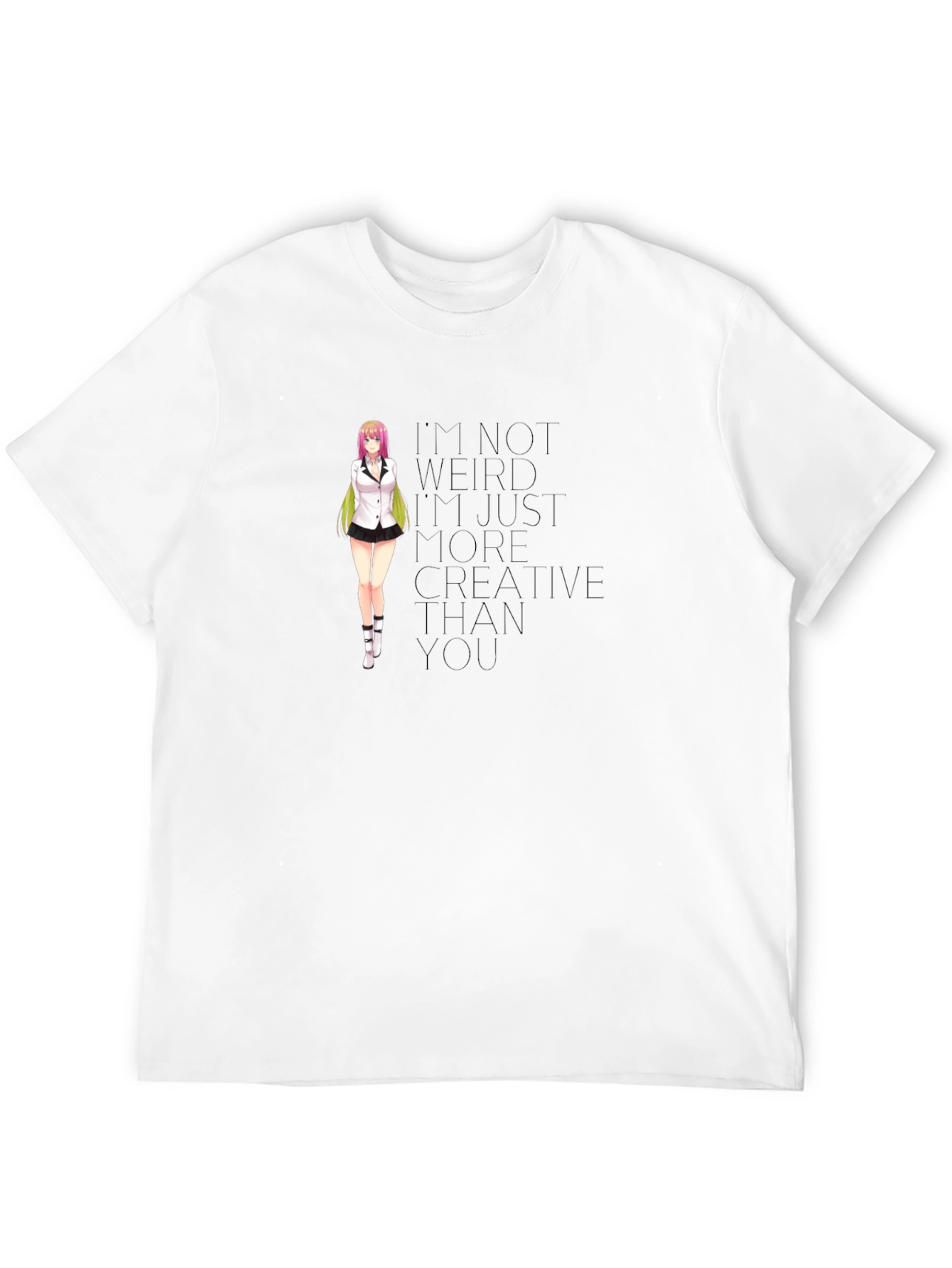Anime Girl T-Shirt - Creative Quote Tee