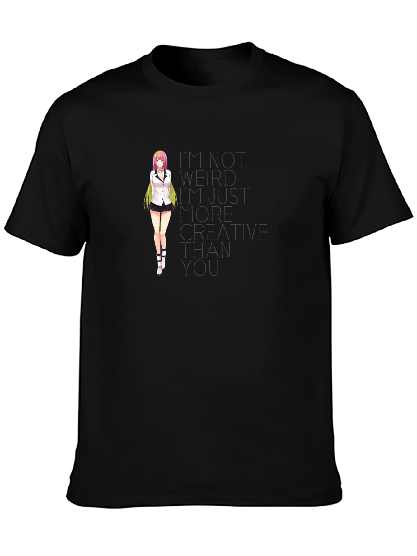 Anime Girl T-Shirt - Creative Quote Tee