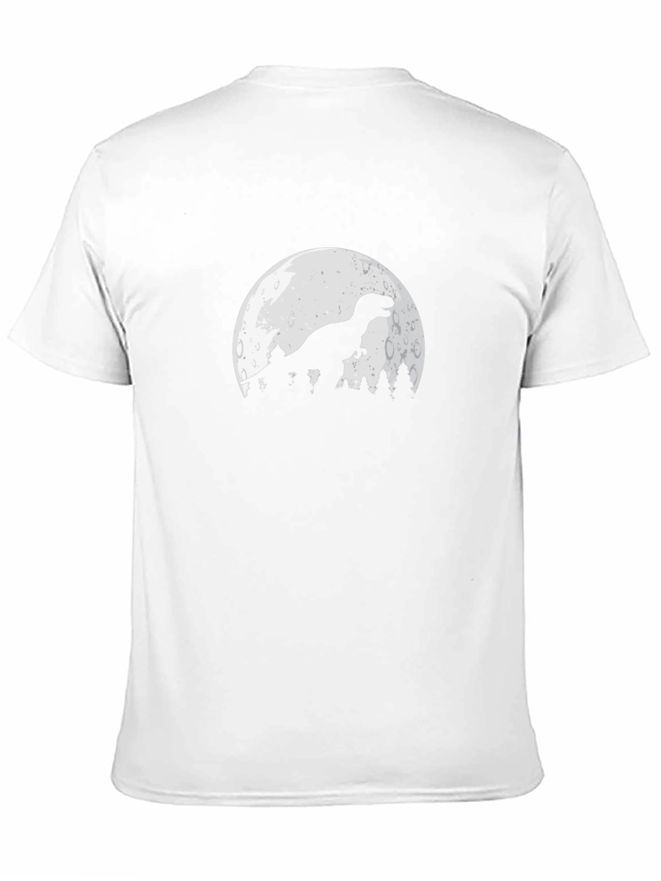 Dino Moon Graphic Tee - Stylish Black T-Shirt