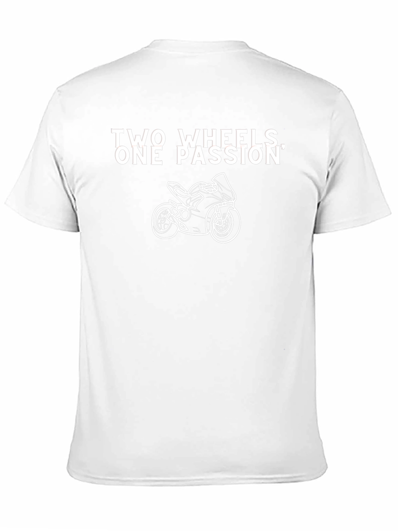 Two Wheels One Passion Motorcycle T-Shirt