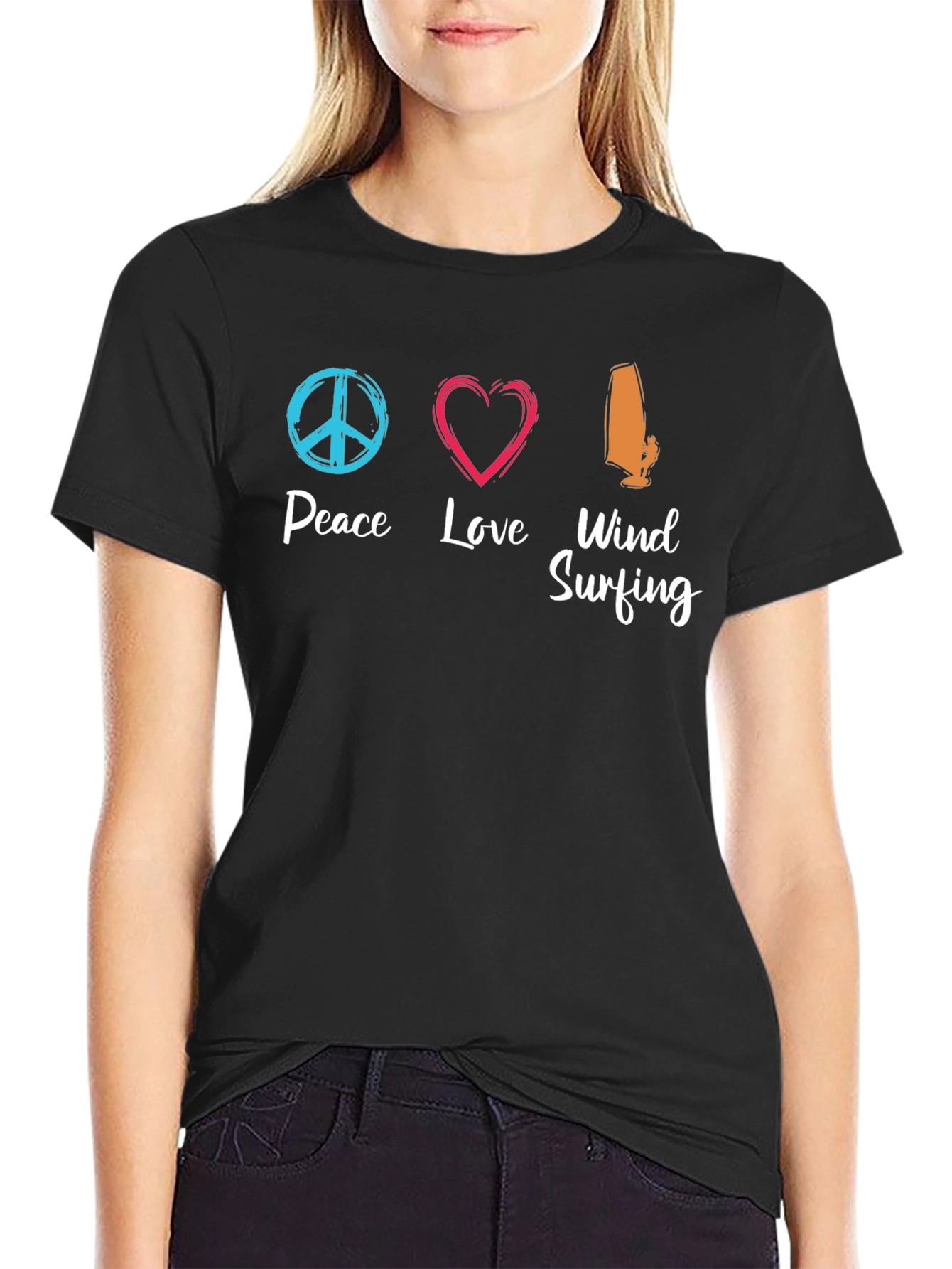 Peace Love Windsurfing T-Shirt