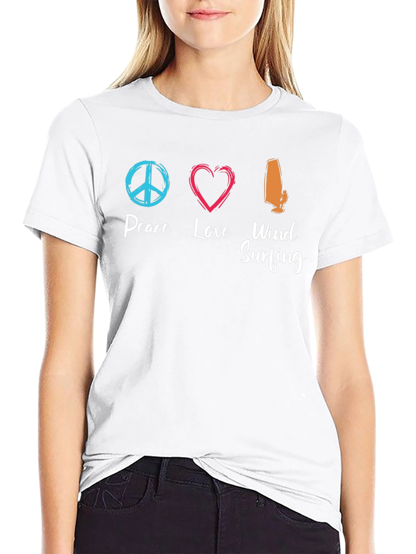 Peace Love Windsurfing T-Shirt