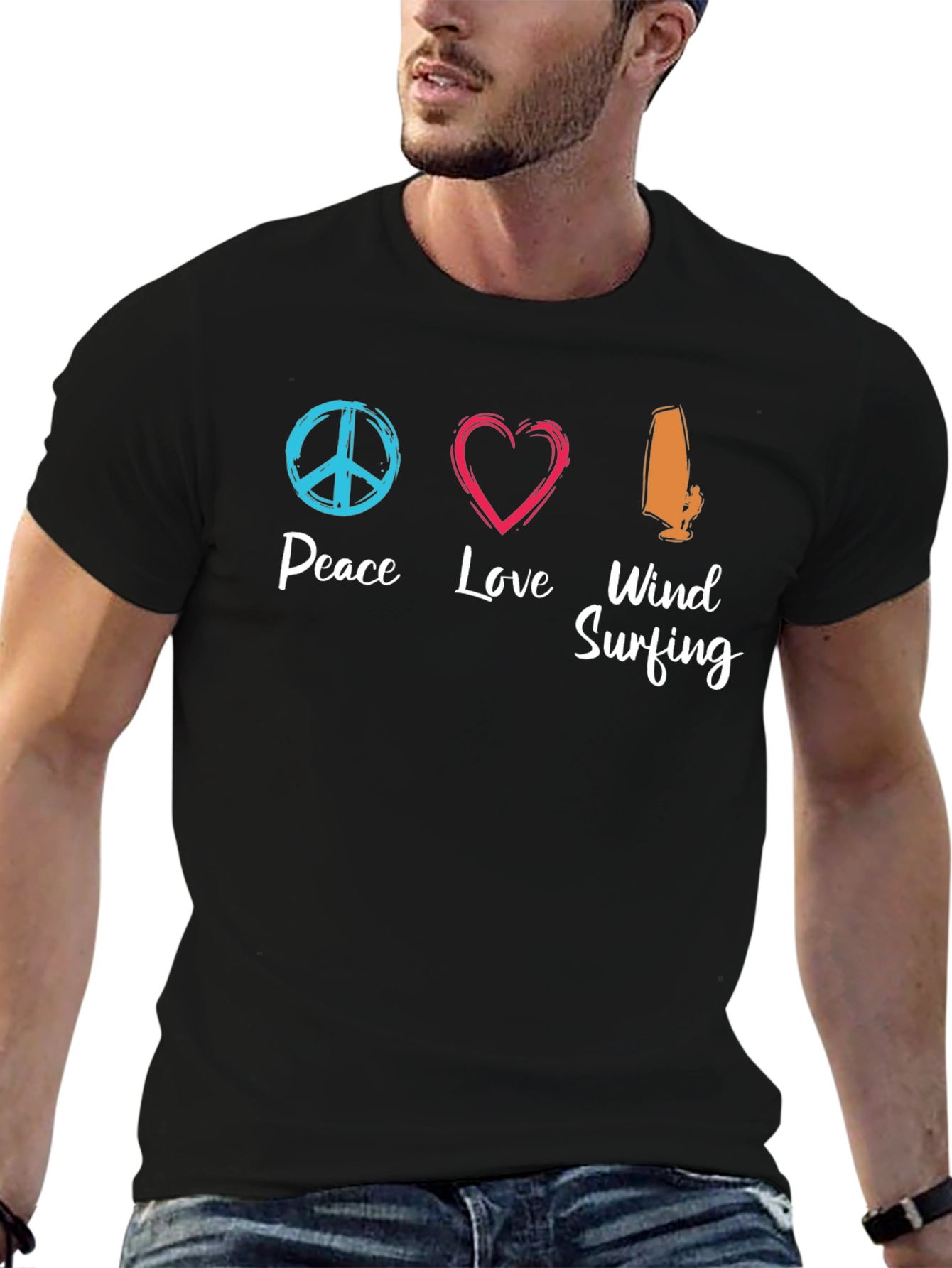 Peace Love Windsurfing T-Shirt