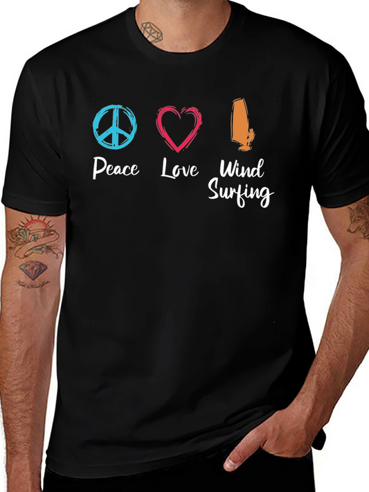 Peace Love Windsurfing T-Shirt