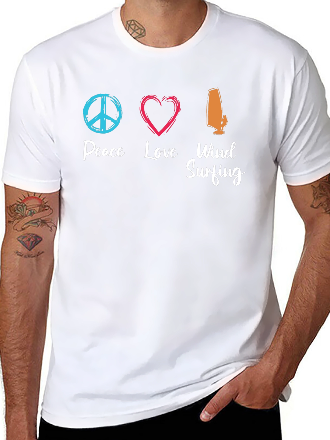 Peace Love Windsurfing T-Shirt