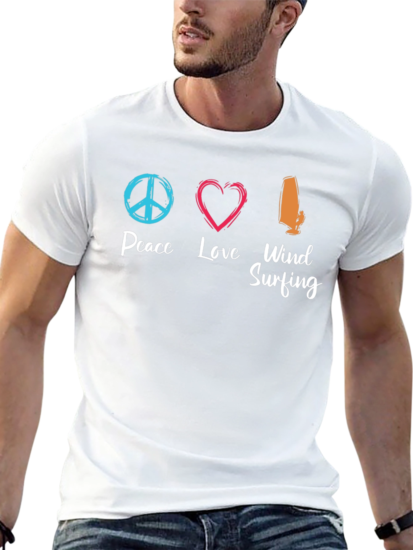 Peace Love Windsurfing T-Shirt