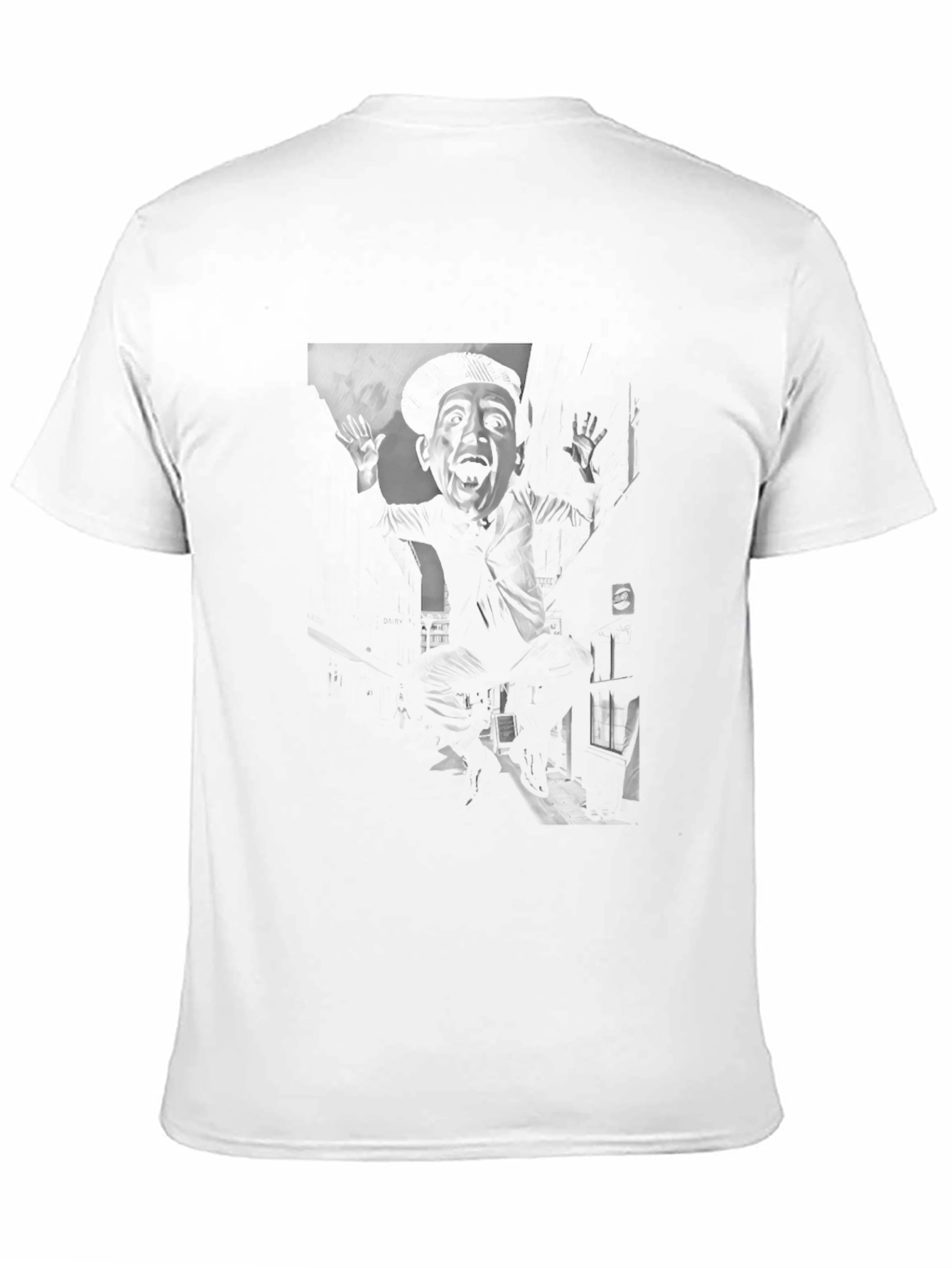 Dark Graphic Print Crew Neck T-Shirt