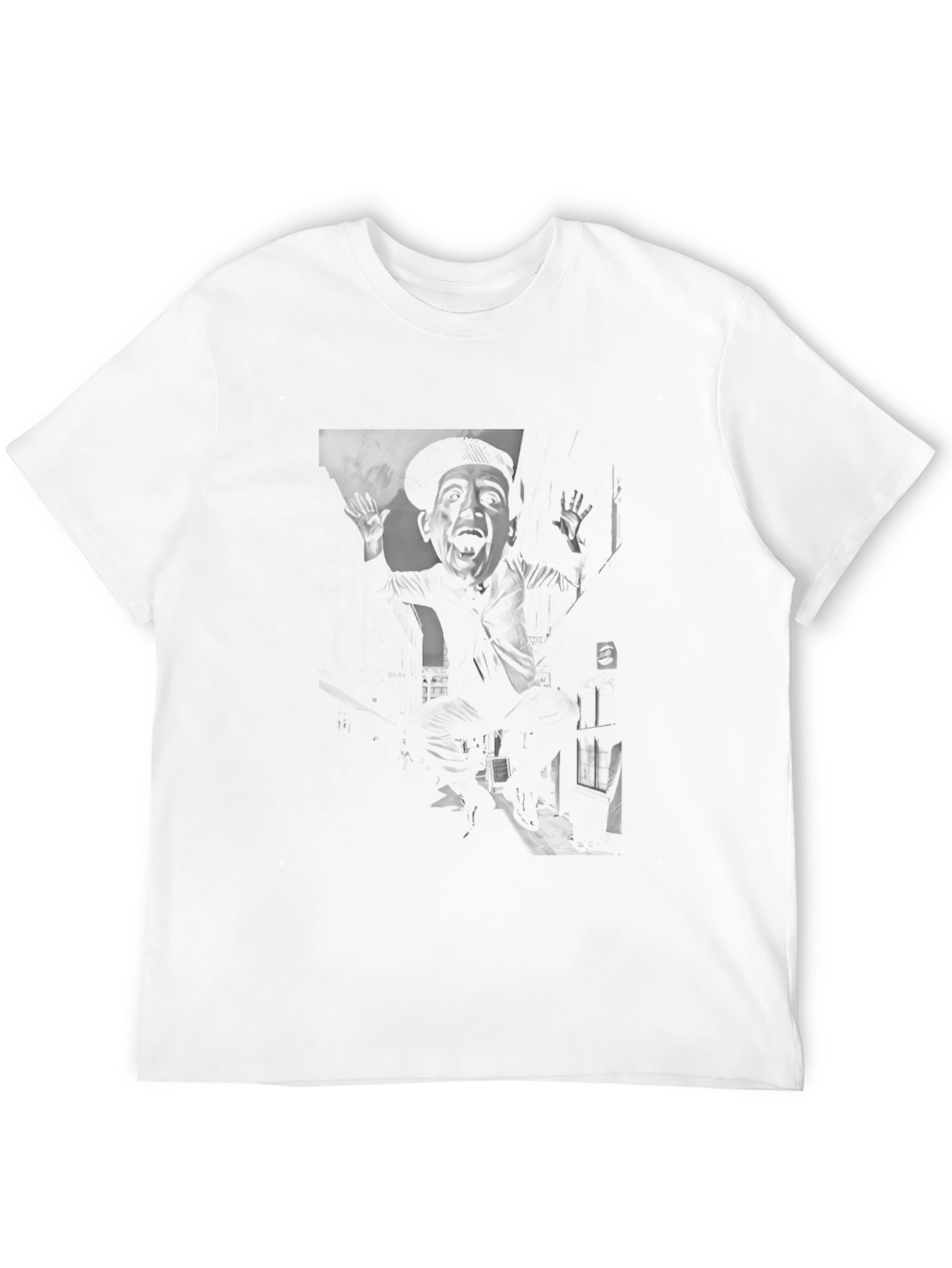 Dark Graphic Print Crew Neck T-Shirt