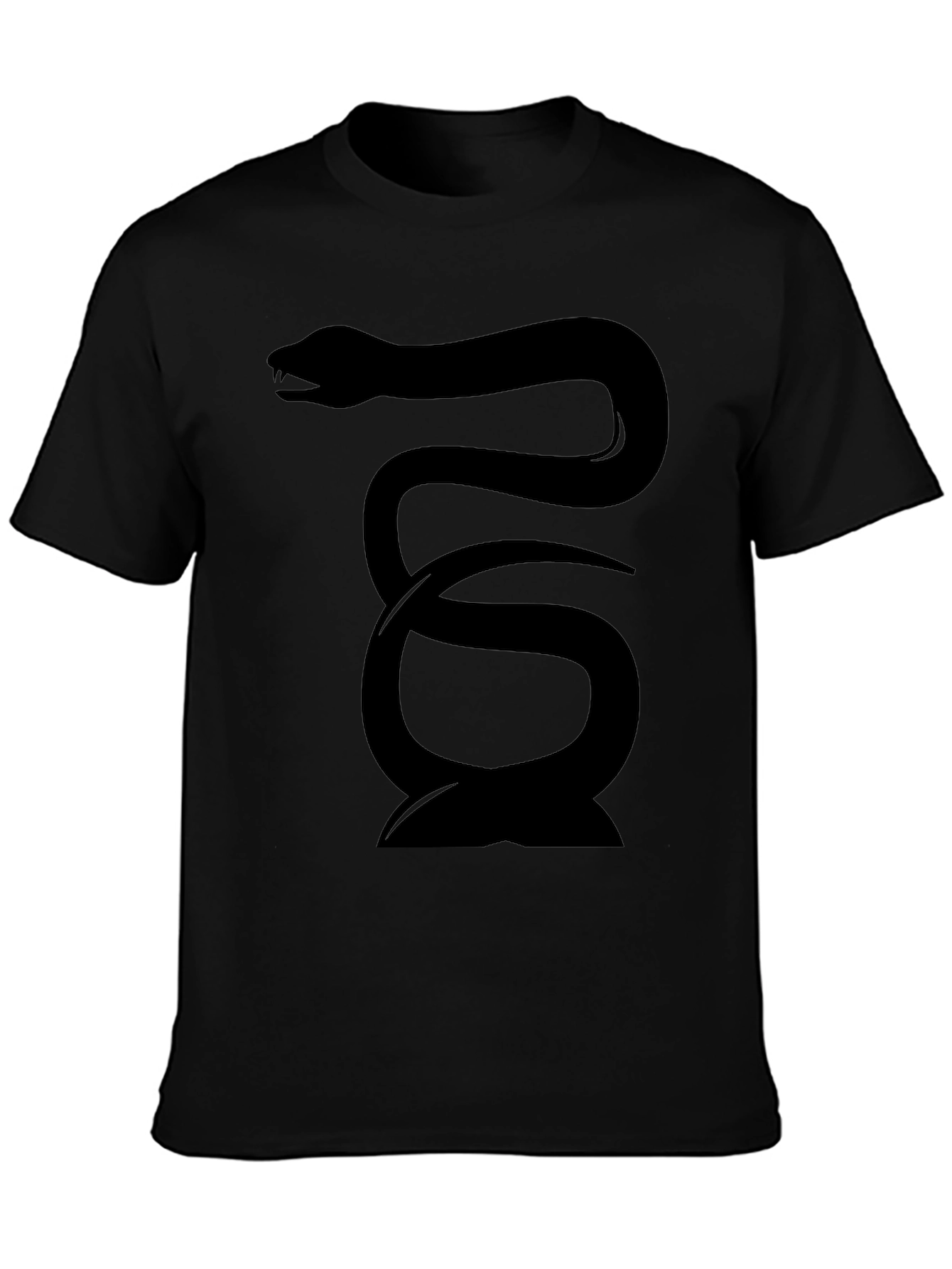 Black Snake Graphic Tee - Mens Fashion