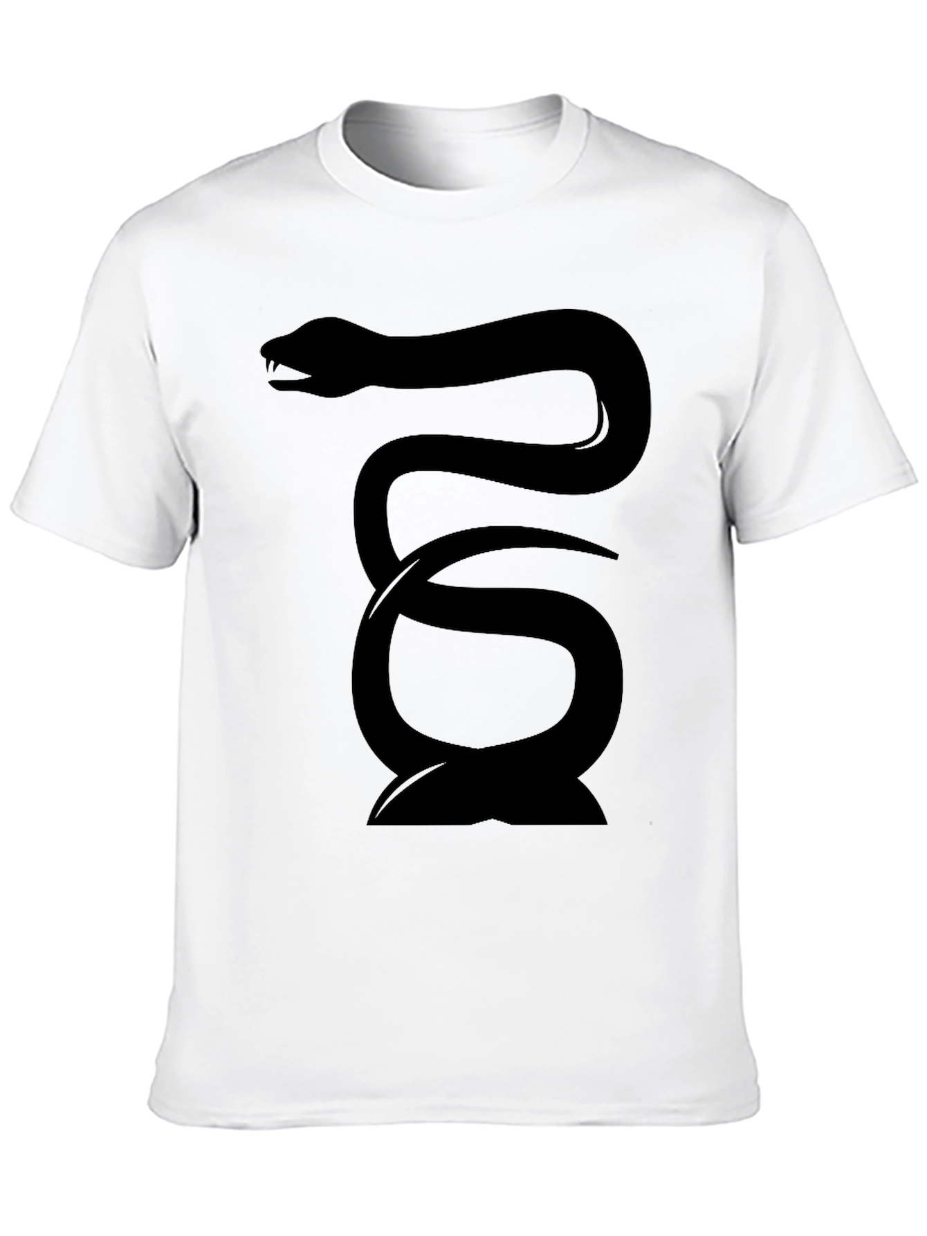 Black Snake Graphic Tee - Mens Fashion