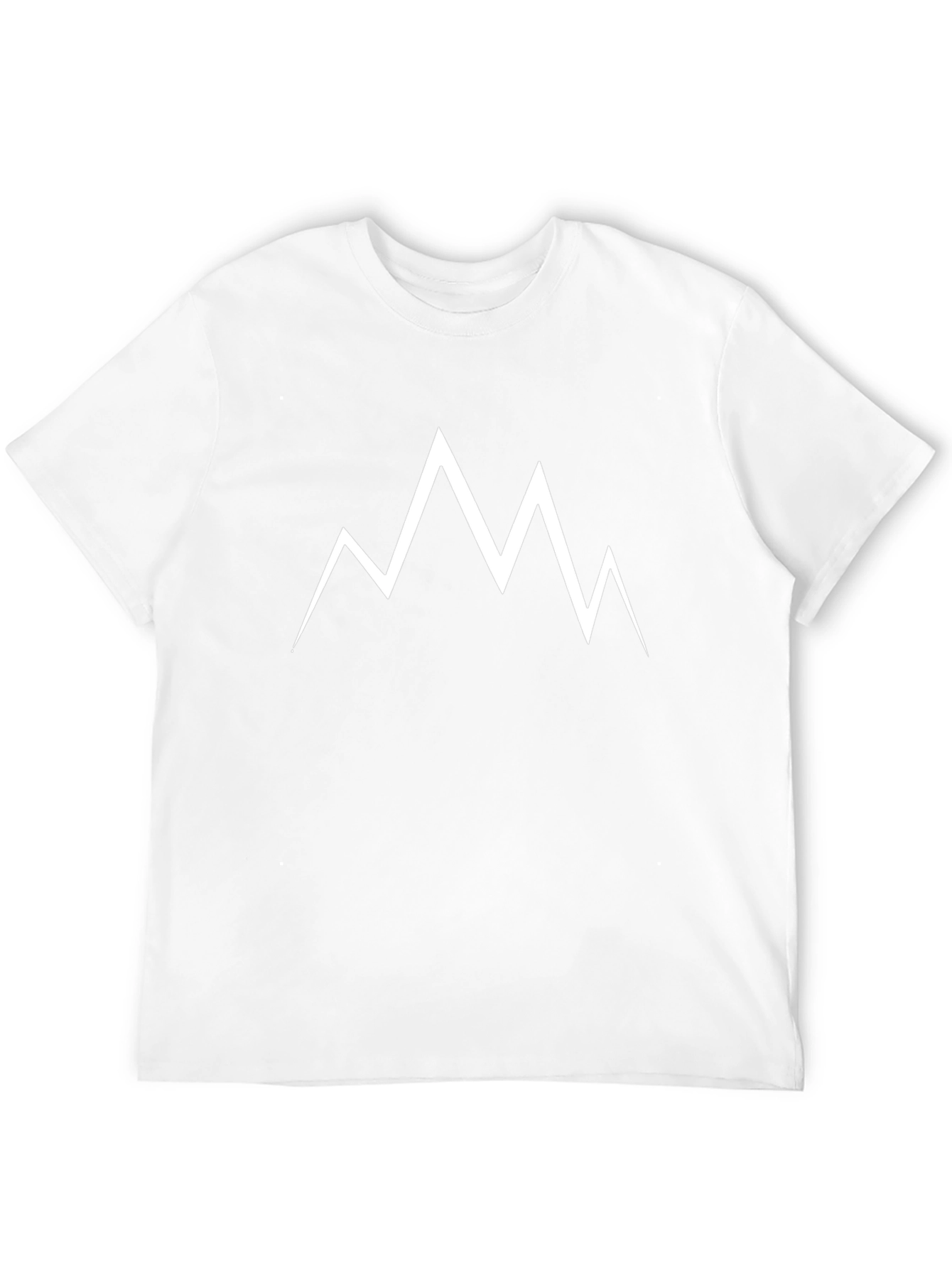 Minimalist Mountain Peak T-Shirt - Black