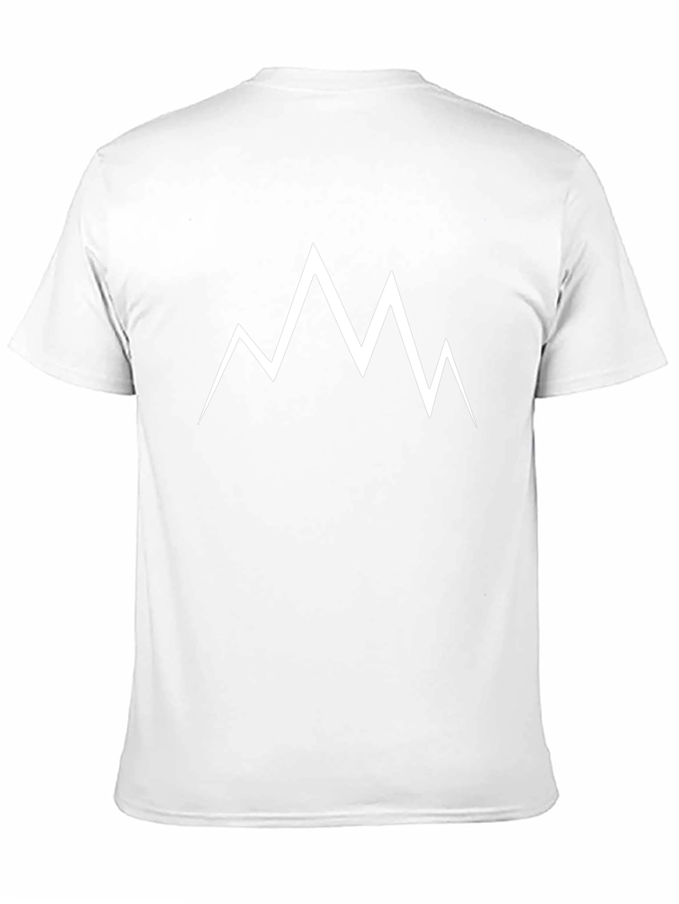 Minimalist Mountain Peak T-Shirt - Black