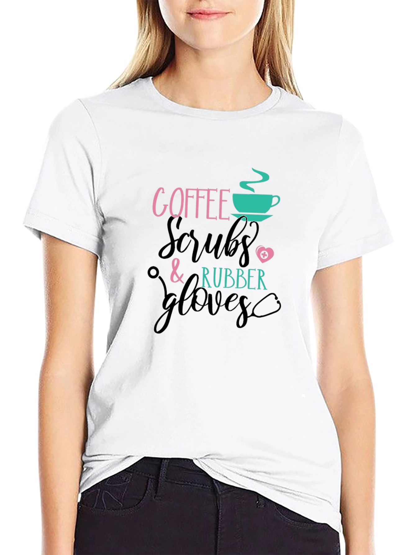 Coffee Scrubs Rubber Gloves T-Shirt