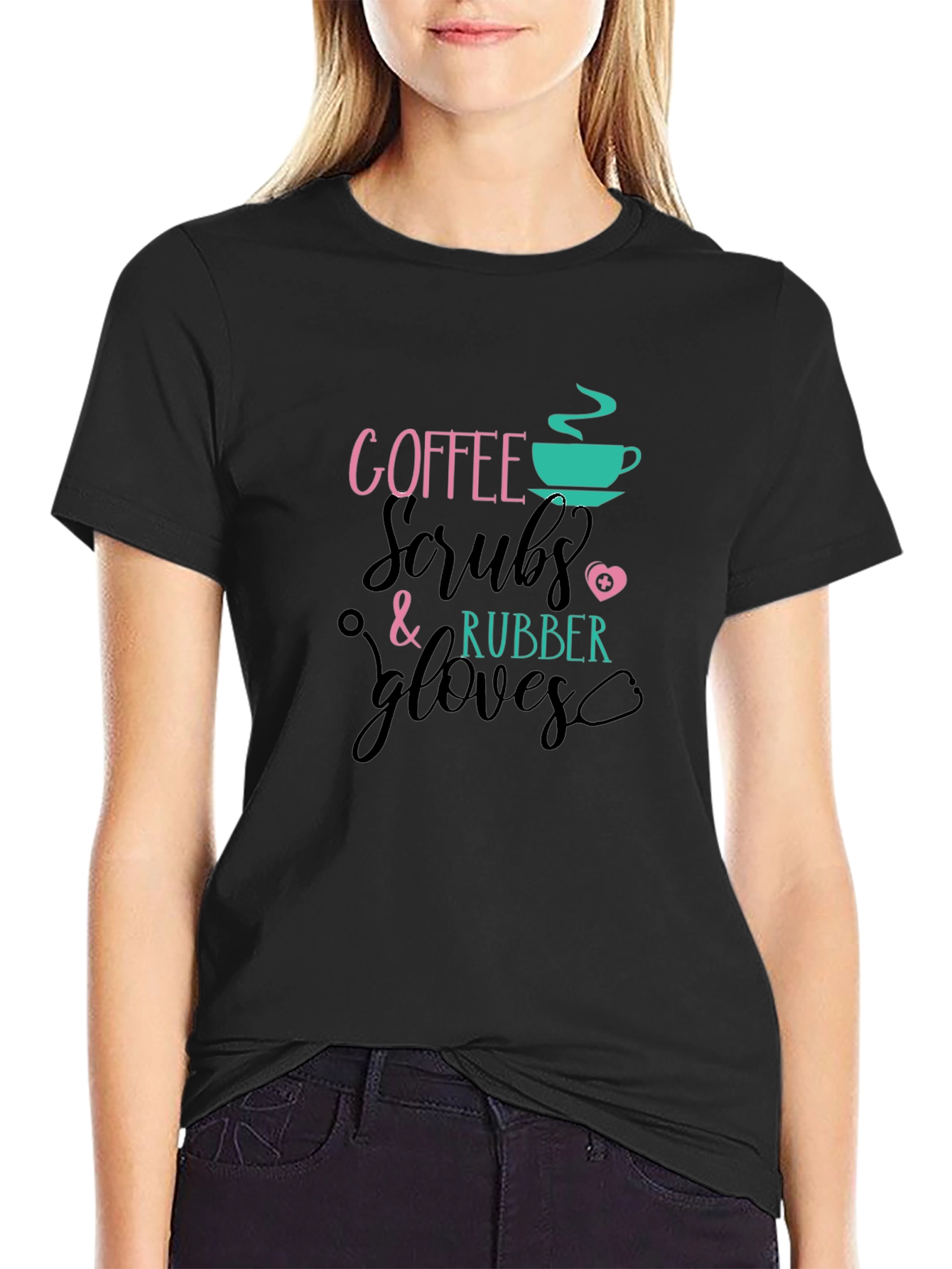 Coffee Scrubs Rubber Gloves T-Shirt