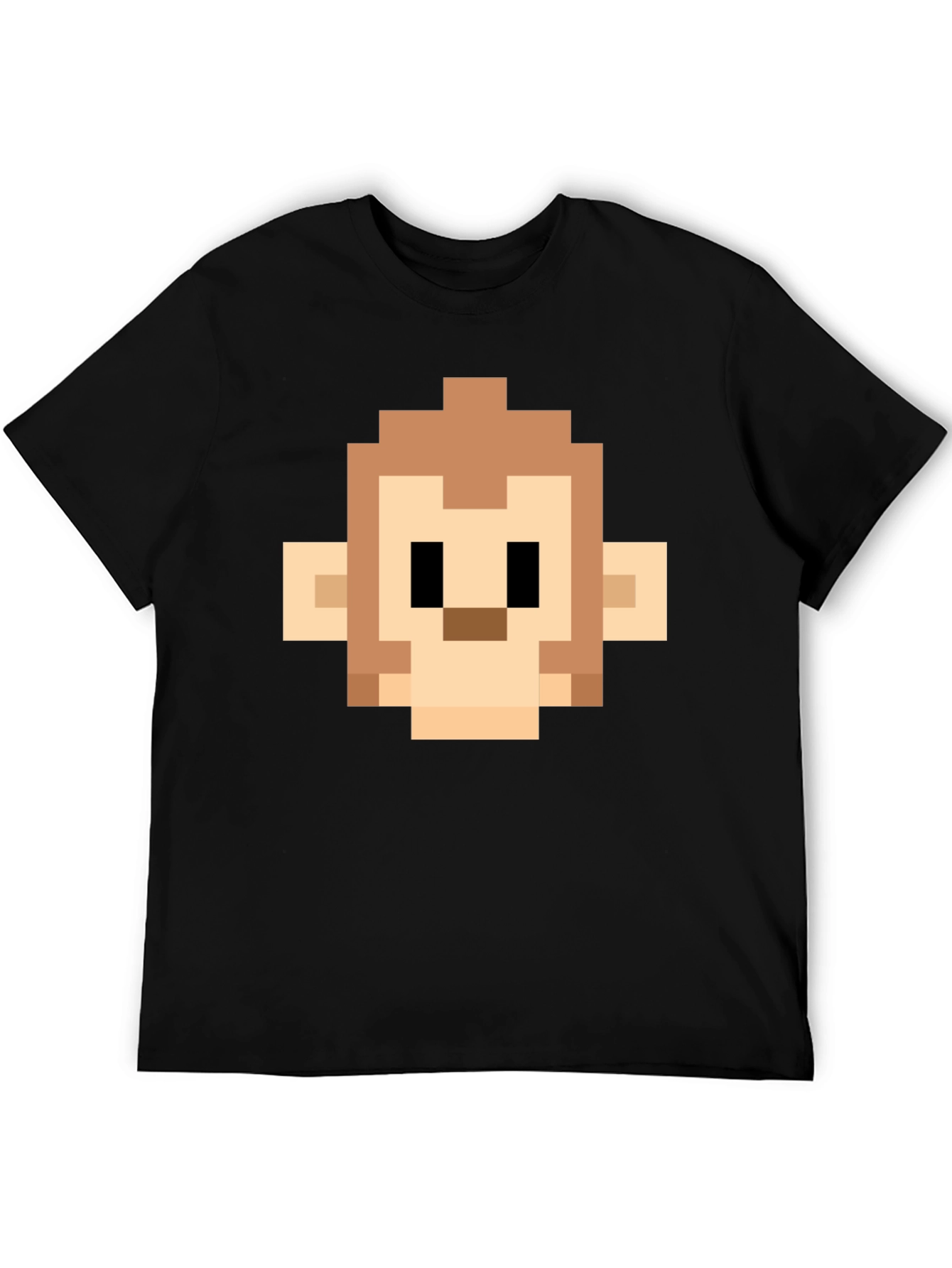 Pixel Monkey Head Graphic Tee